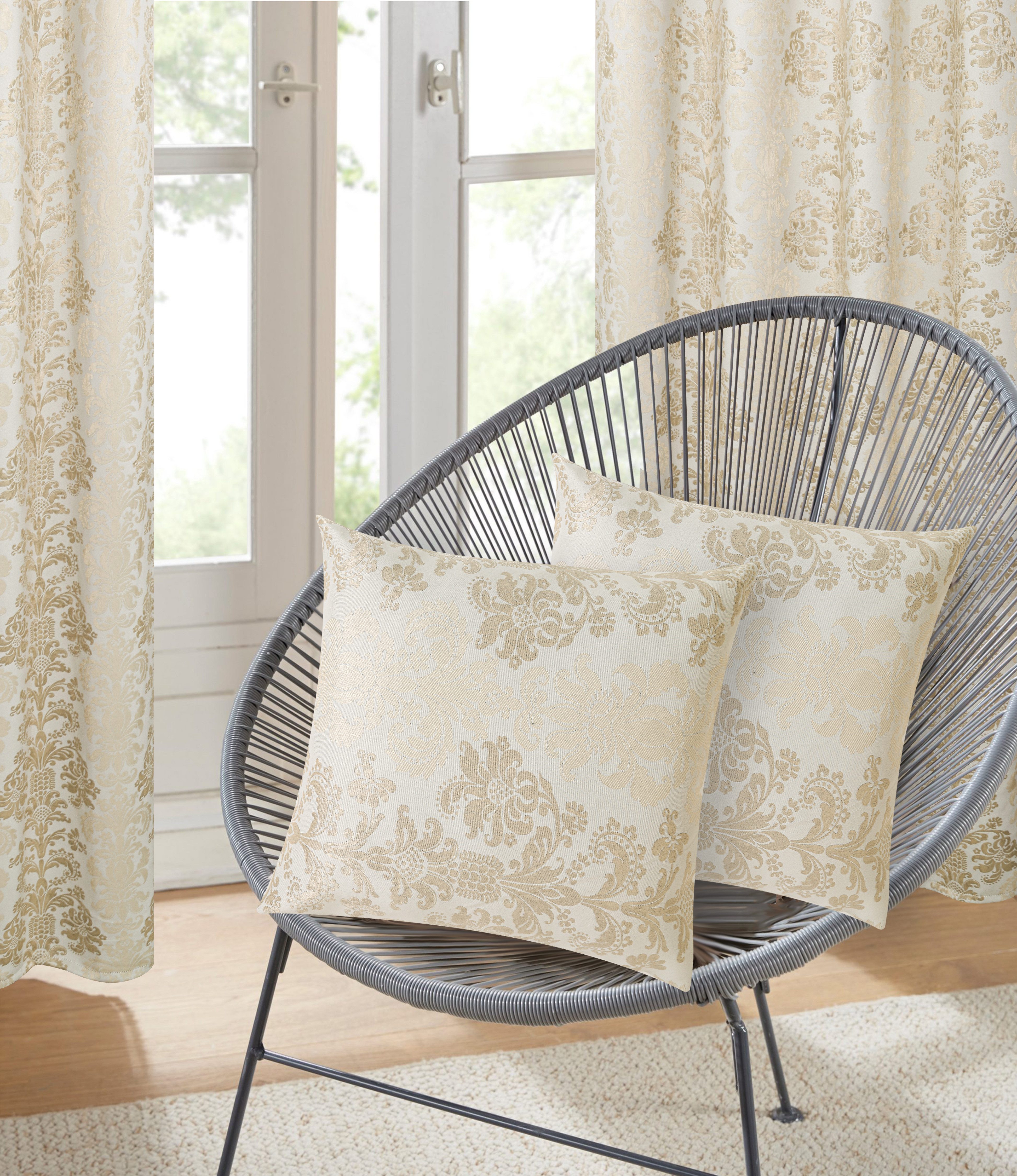 OTTO home Kissenbezug Mannfred, (1 Stück), Jacquard-Look, 50 × 50 cm, Blickdicht & formstabil, Pflegeleicht
