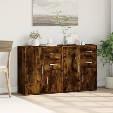 vidaXL Sideboard Sideboards 2 Stk. Räuchereiche 60x31x70 cm Holzwerkstoff (1 St)