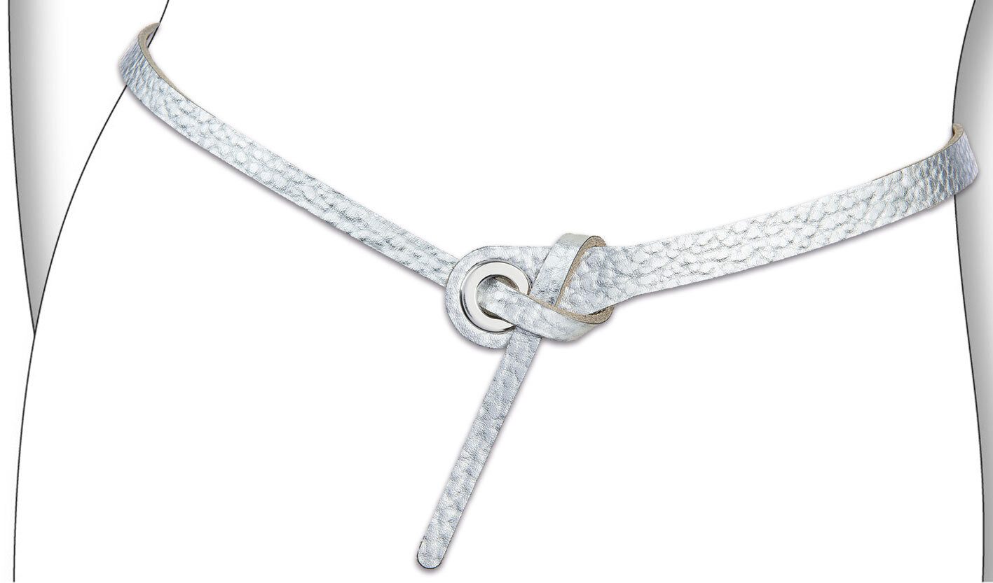 BERND GÖTZ Ledergürtel Ledergürtel mit schnallenloser Schlaufenbindung