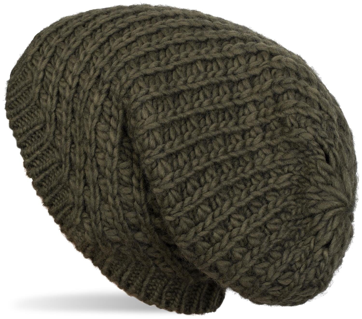 styleBREAKER Strickmütze Grobstrick Beanie Mütze (1-St) günstig online kaufen
