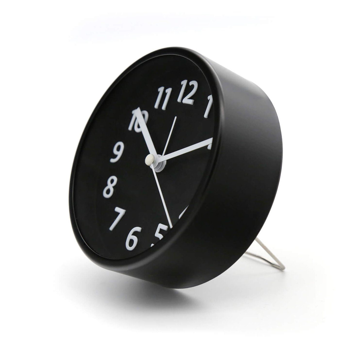 K&L Wall Art Tischuhr Schlafzimmer Tischuhr lautlos Schreibtisch Wecker Uhr Retro Deko mit Alarmfunktion, langlebiges Uhrwerk ohne Ticken