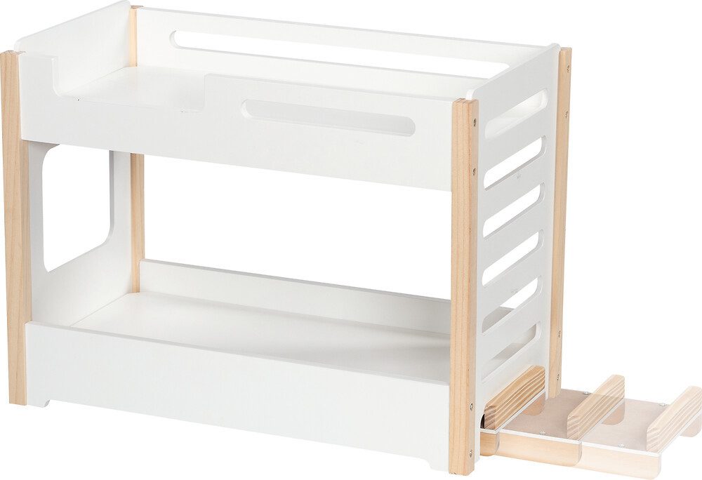 goki Puppenbett Puppen-Etagenbett mit Rutsche & Bettzeug Regenbogen (7tlg)