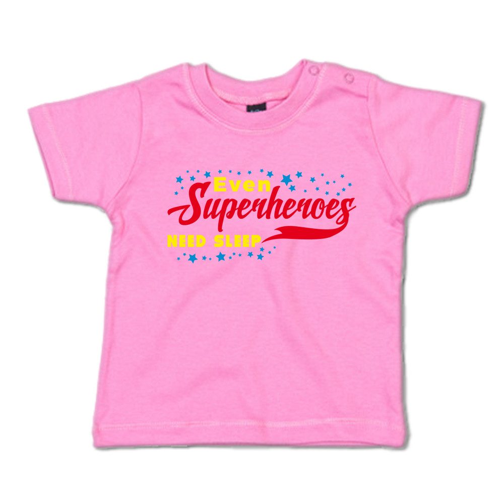 G-graphics T-Shirt Even Superheroes need sleep Baby T-Shirt, mit Spruch / Sprüche / Print / Aufdruck