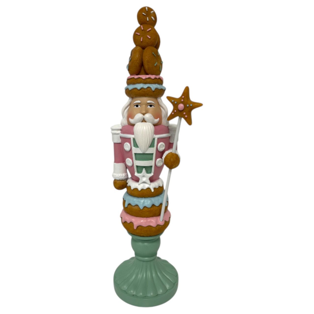 Figurendiscounter Weihnachtsfigur Dekofigur Nußknacker mit Stern 38 x 12 x günstig online kaufen