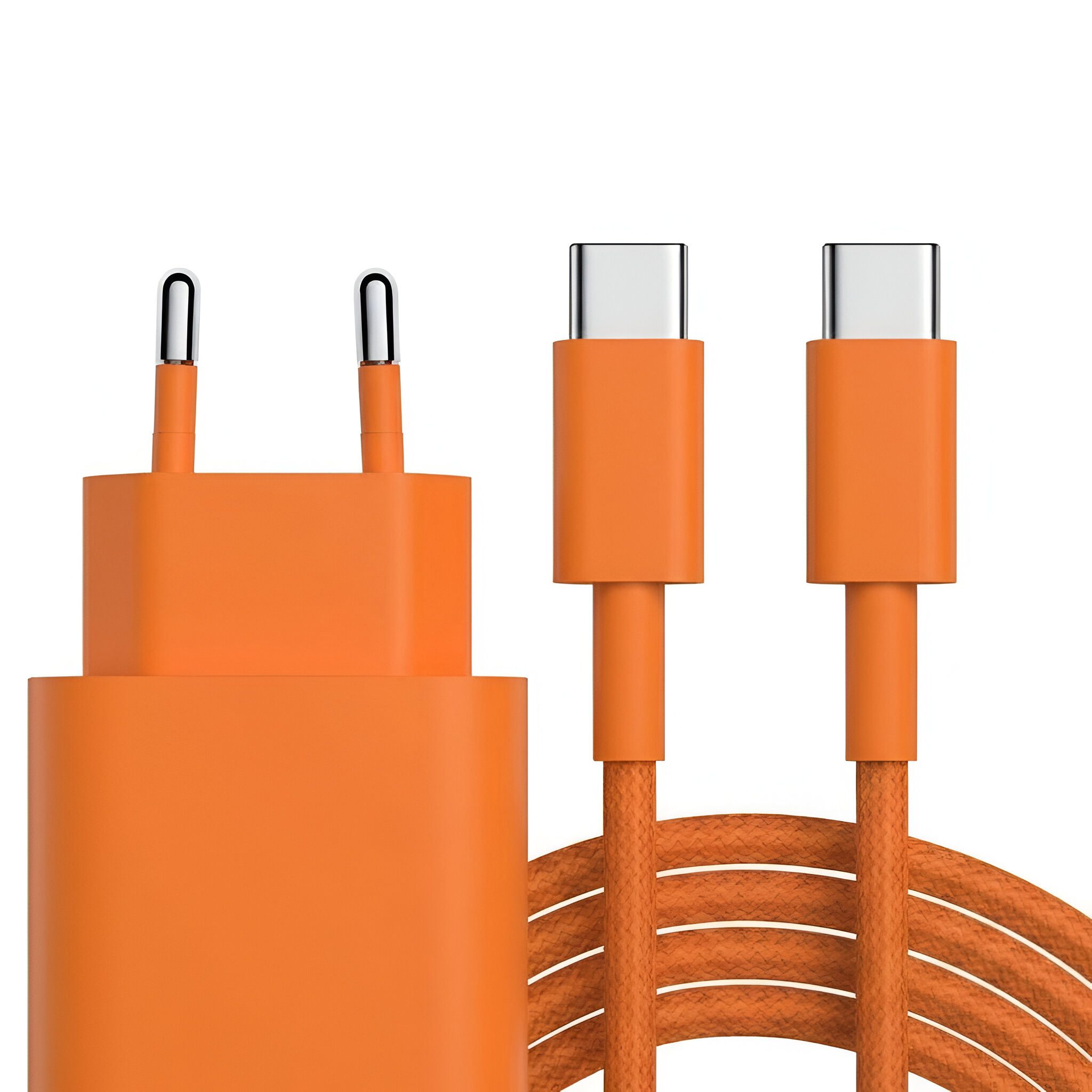 Futurea Ladeset für iPhone Ladekabel USB-C Kabel für iPhone 15 16 17 Pro Max USB-Ladegerät (2,21 mA, 2-tlg., 2-teiliges Sparset, 1m 2m mit 20W Schnellladegerät für Macbook iPad Air Pro Google Pixel)