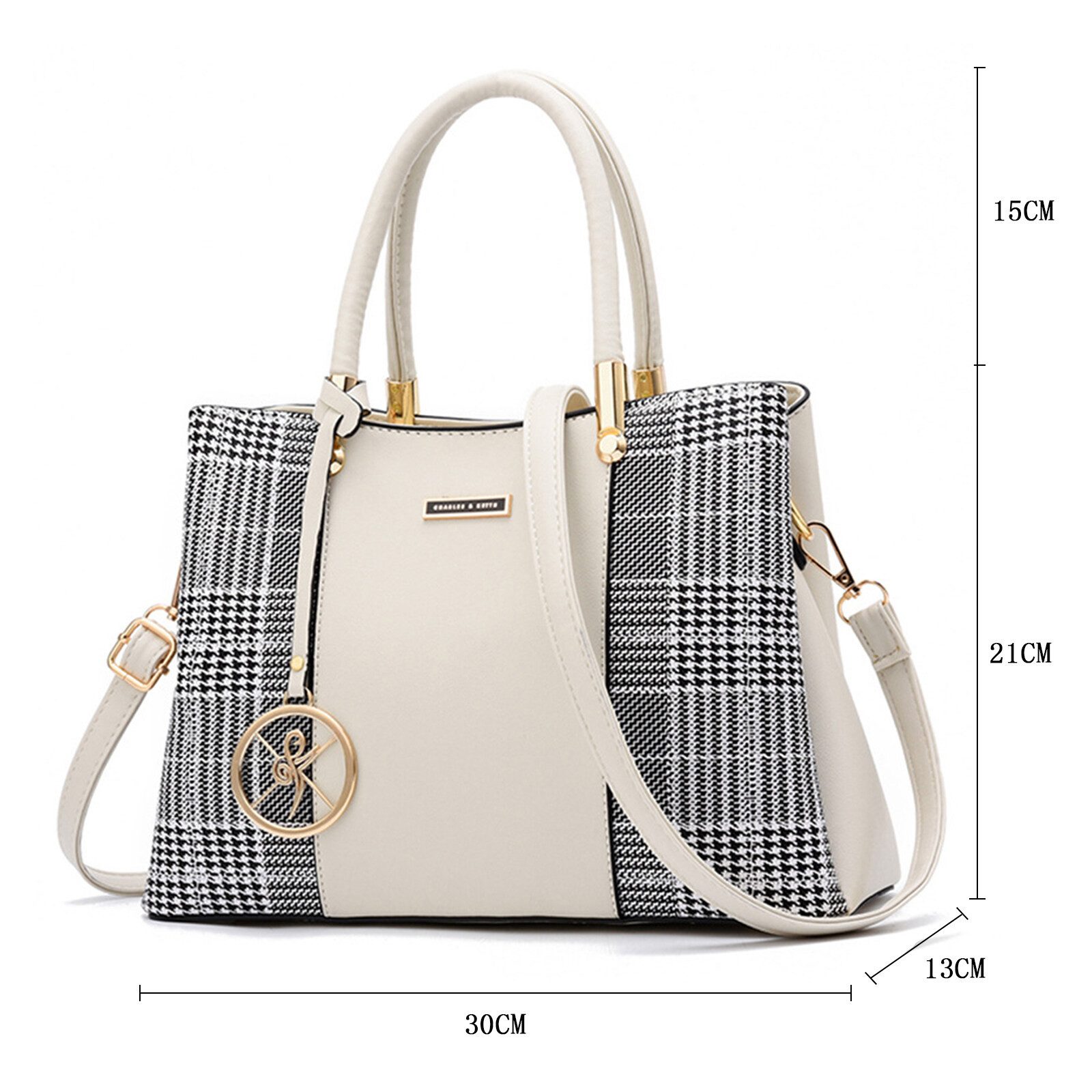HAUSS SPOLE Henkeltasche Henkeltasche Umhängetasche Handtasche Tragetasche Aktentasche (Schultertasche Arbeitstasche Messenger-Tasche Top Griff Schultergurt, Bürotasche, Unitasche, Freizeittasche, Kunstleder), für Frau Frauen Jungen Freizeit Arbeit Business Schule Büro Reisen usw