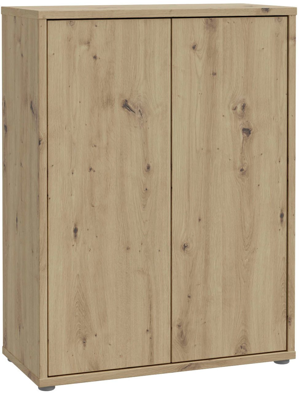 FORTE Schuhschrank Alice Springs, Schuhschrank, Platz für 15 Paar Schuhe, 2 Türen (B/H/T 74,5/99,1/34,9 cm) Stauraumschrank, Mehrzweckschrank, grifflose Front, Push to open