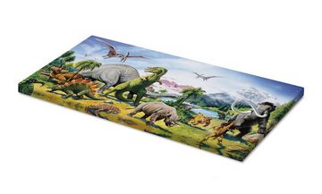 Posterlounge Leinwandbild Paul Simmons, Land der Dinosaurier, Jungenzimmer Kindermotive