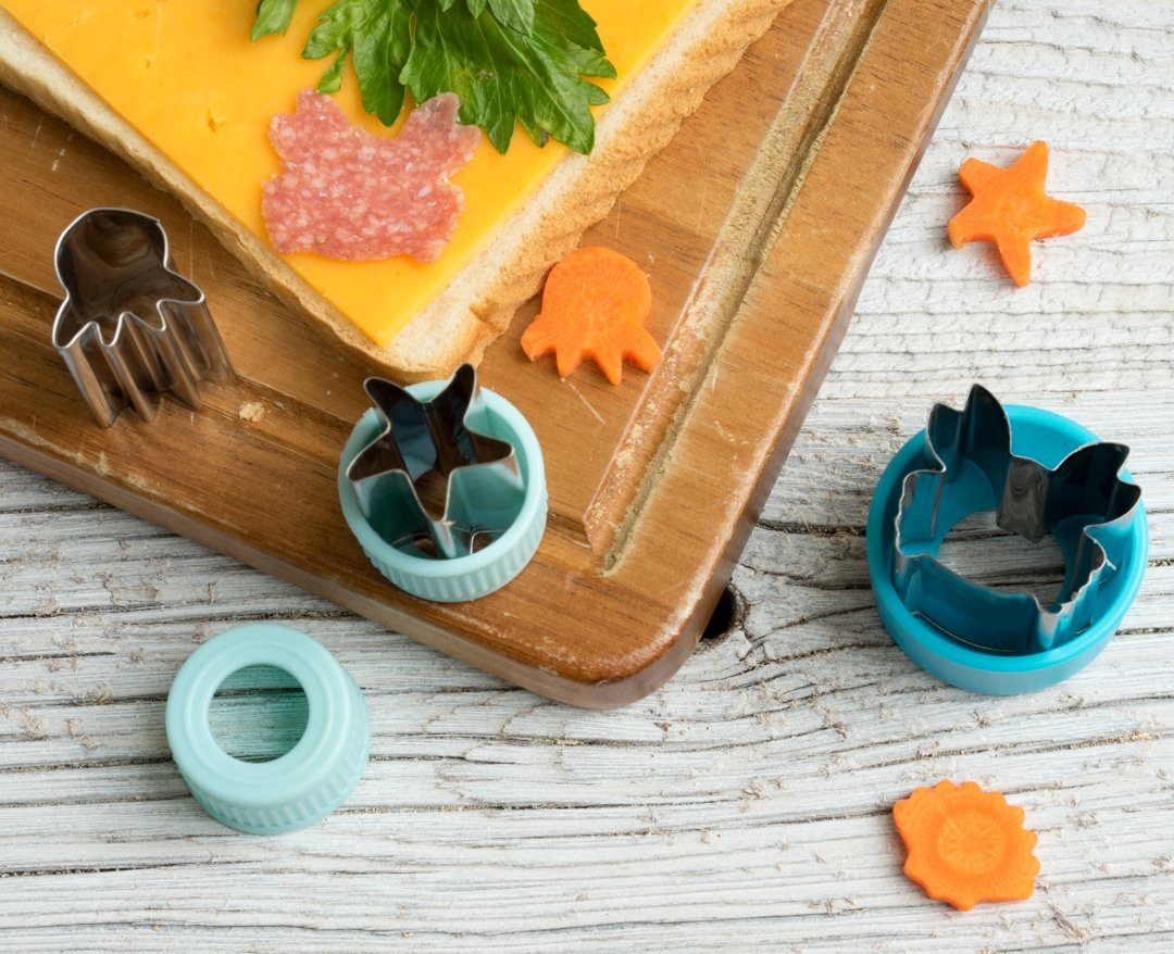 Edelstahl Gemüse-Cutter-Formen, Mini Plätzchen Brot Obst Ausstechformen Für Kinder (8 Stk./Set