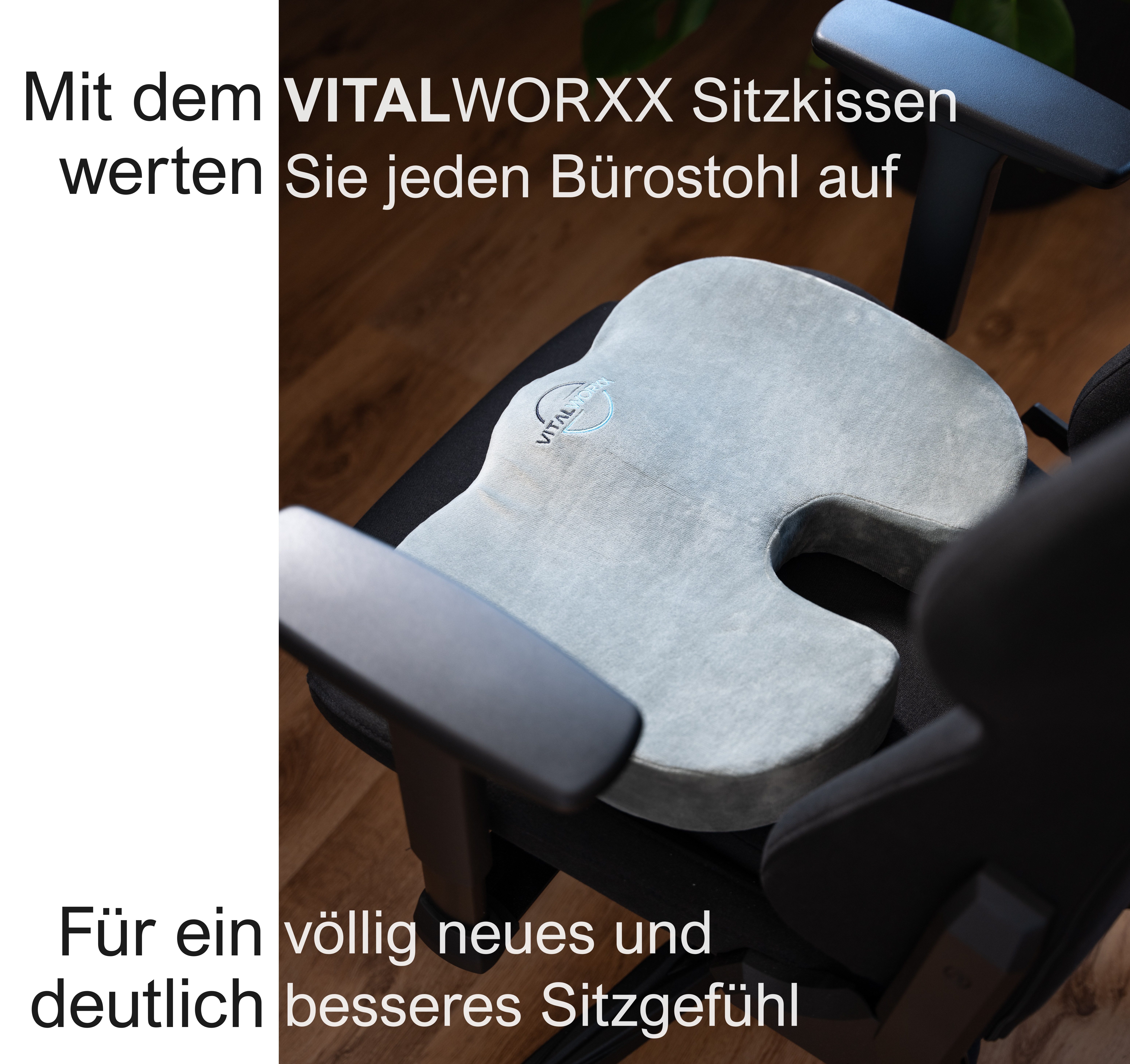 VITALWORXX Steißbeinkissen Orthopädisches Sitzkissen ideal für Büro und Aut günstig online kaufen