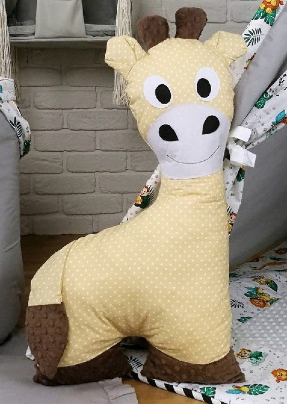 Pamek Kuscheltier Kuscheltiere Tiere Pinguin Giraffe Zebra Teddy Elefant Kissen, Made in Europa