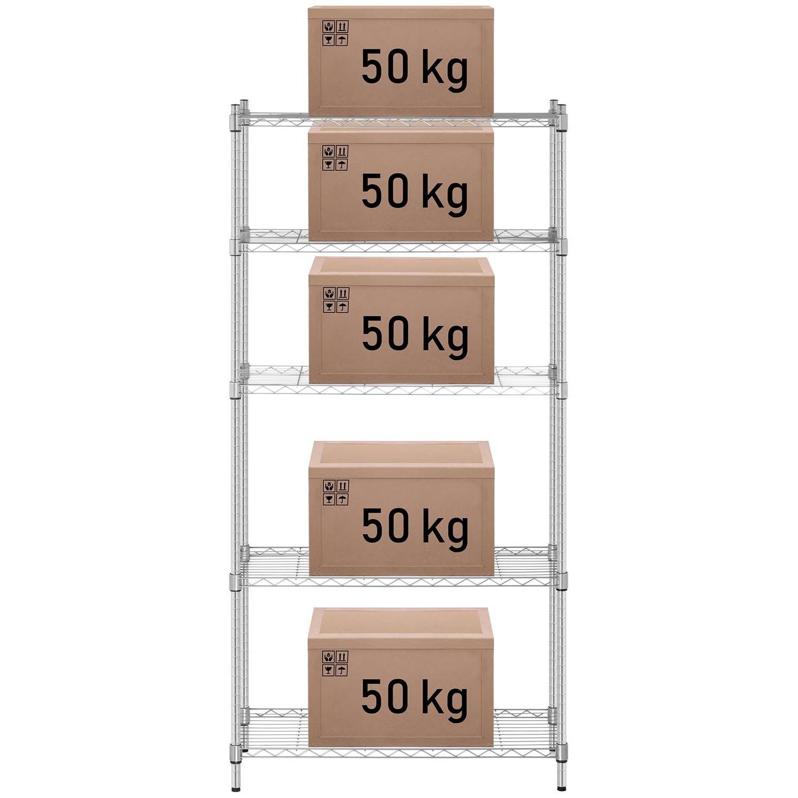 Royal Catering Standregal Metallregal Küchenregal Lastenregal günstig online kaufen