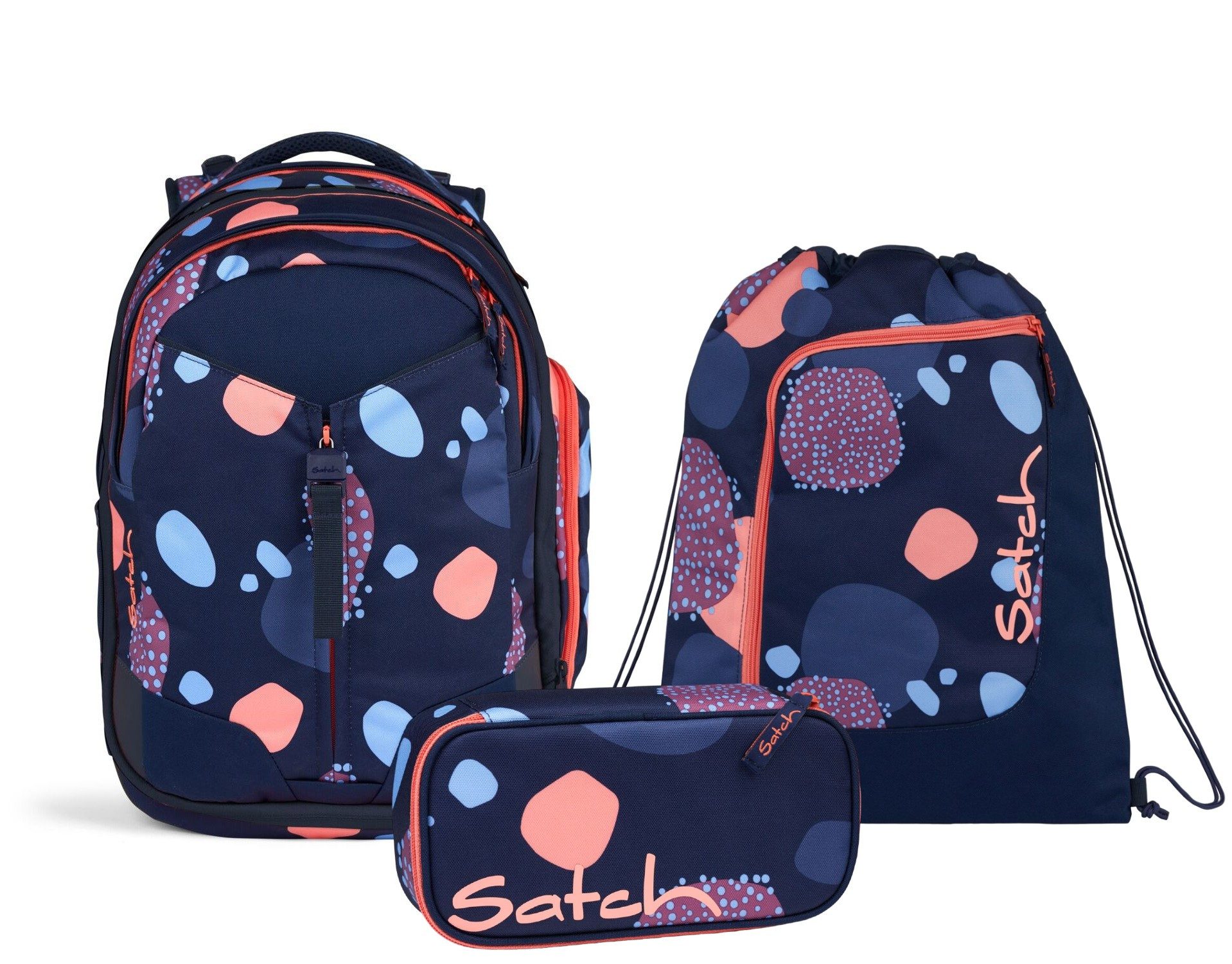 Schulranzen Schulrucksack-Set MATCH Coral Reef 3-teilig, Kollektion 2024