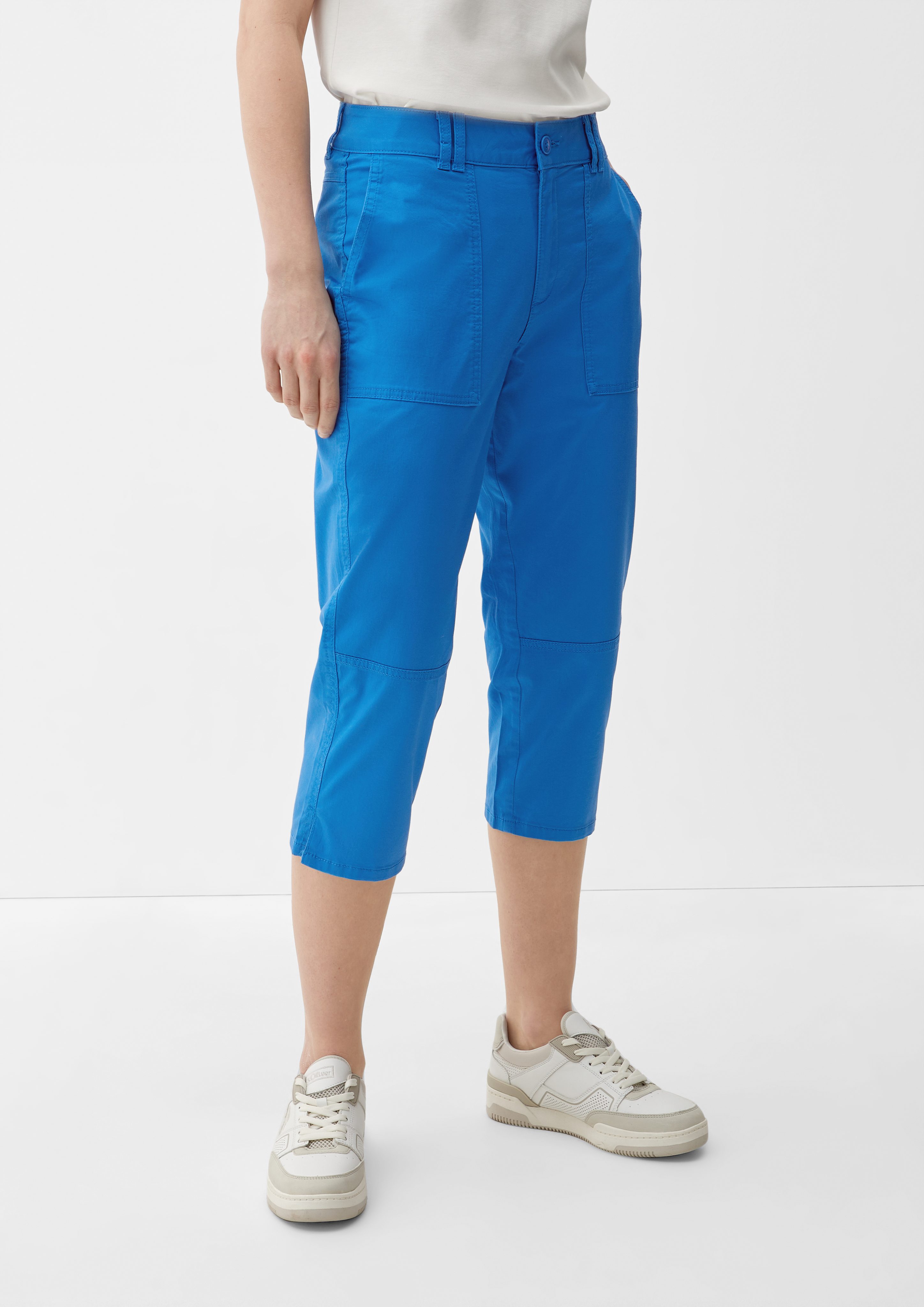 3/4-Hose Gürtelschlaufen doppelten Relaxed: s.Oliver royalblau Caprihose