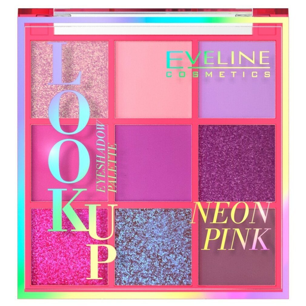 Eveline Cosmetics Тіні для повік Look Up Neon Pink paleta 9 cieni do powiek 10,8g
