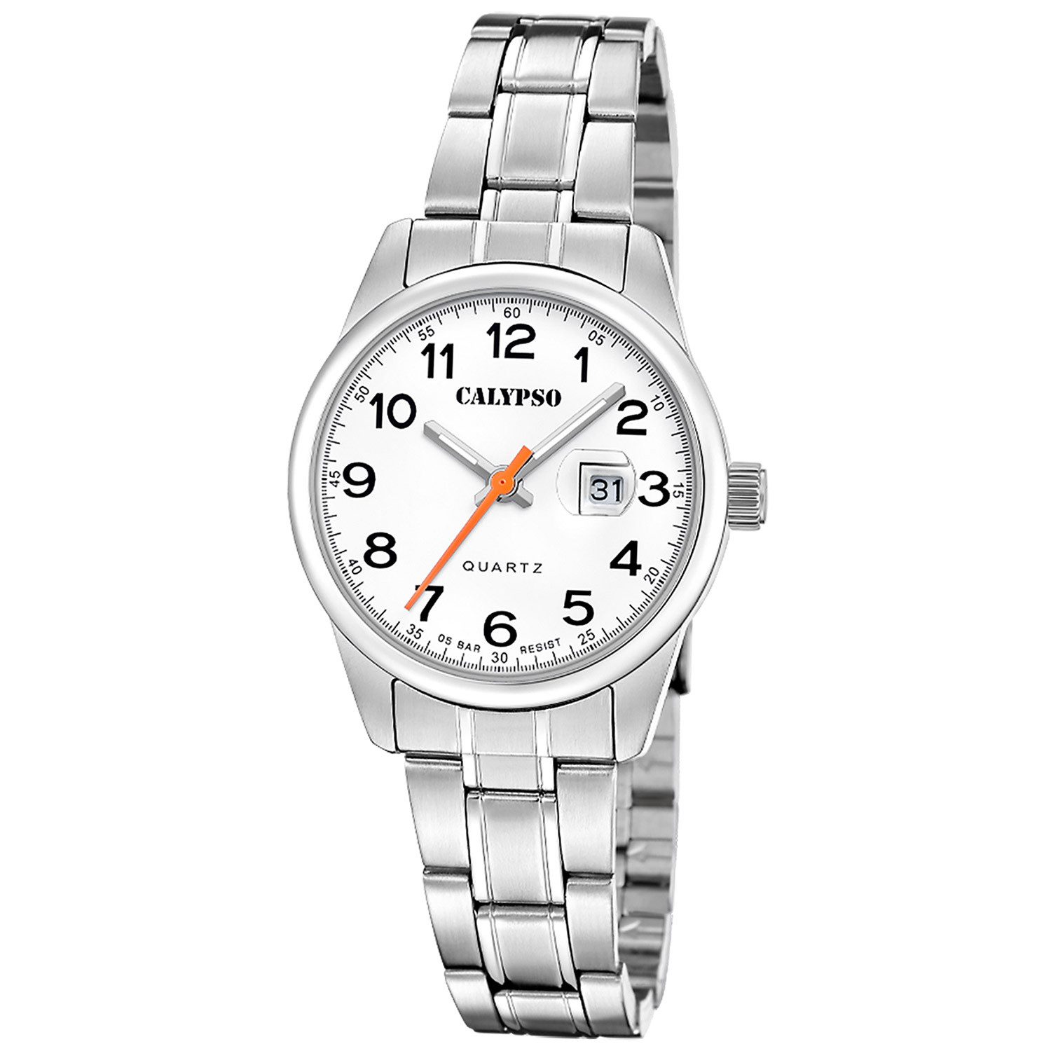 CALYPSO WATCHES Quarzuhr Quarz Stahl/Weiß