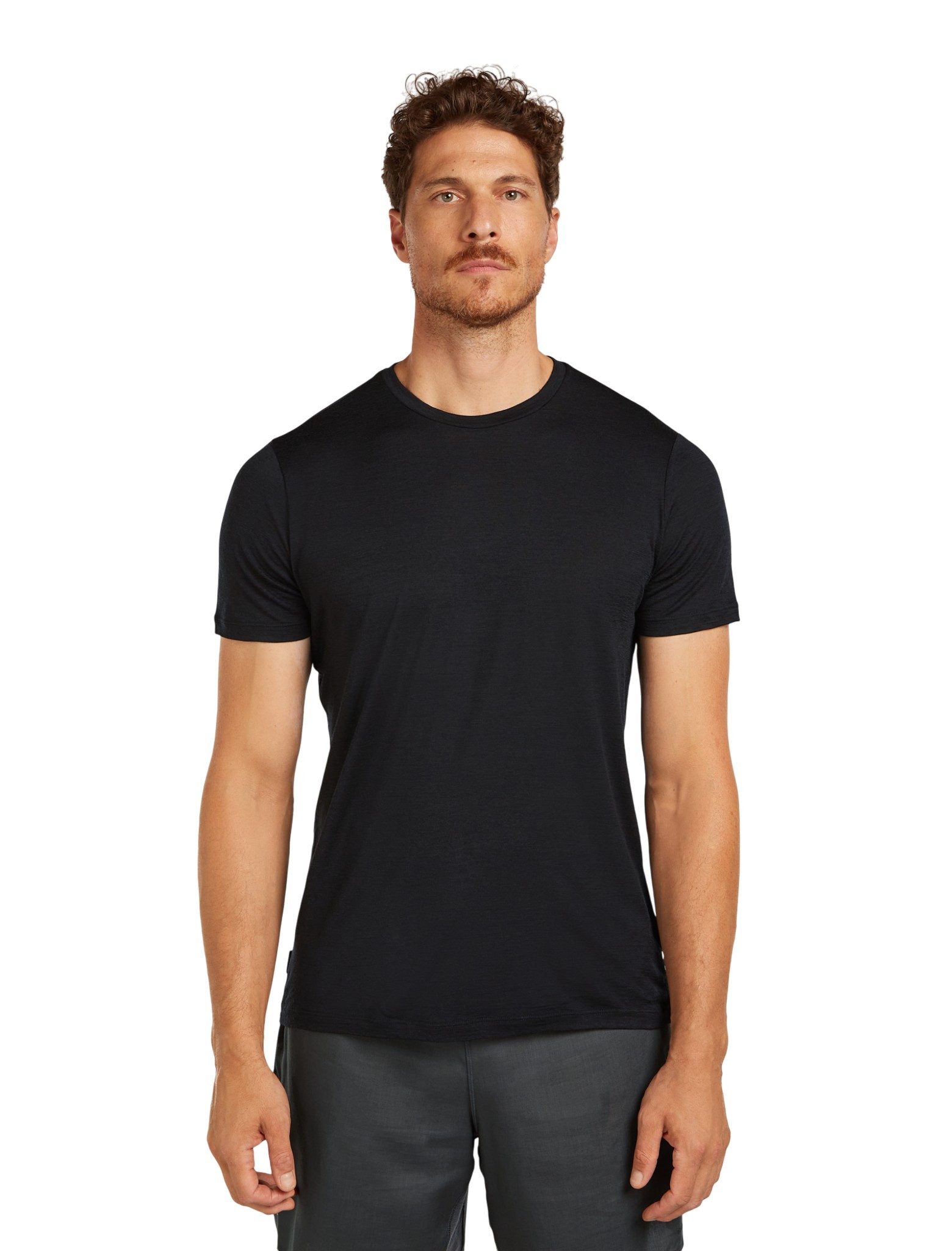 Icebreaker T-Shirt Wander-/Freizeit Merino 150 Tech Lite III (100% Merinowolle) schwarz