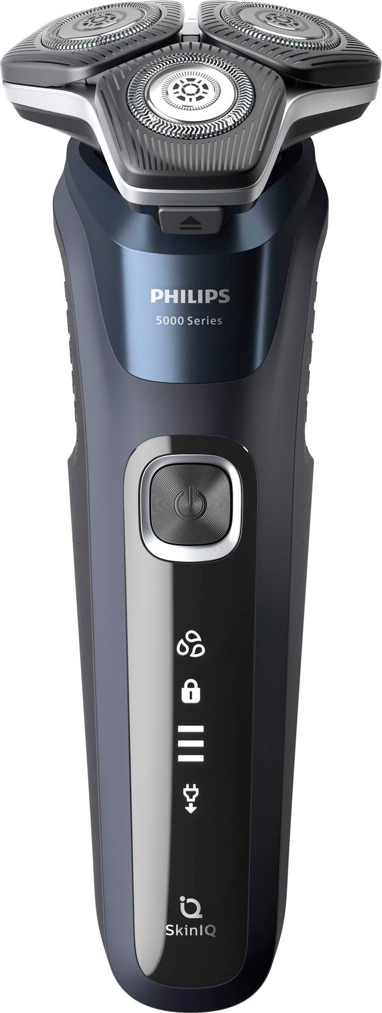 S5885/35, Etui, ausklappbarer mit Philips SkinIQ Präzisionstrimmer, Ladestand, Series Shaver Elektrorasierer Technologie 5000