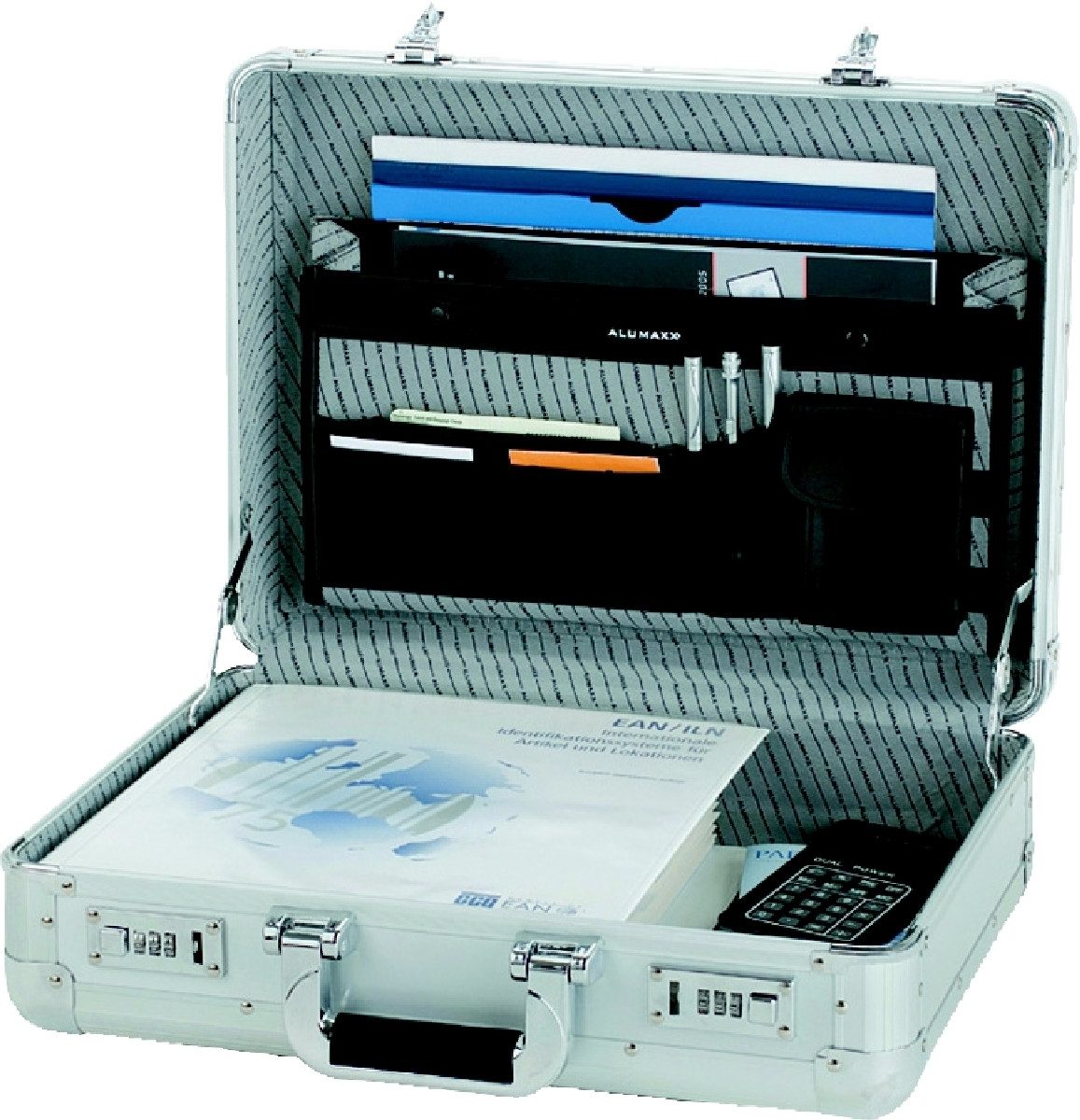 ALUMAXX Aktentasche Alu-Aktenkoffer Taurus 46x34,5x15,0 cm 2,9kg Aluminium silber