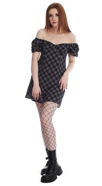 Banned A-Linien-Kleid Juliet Plaid Kariert Tartan Punk Rock Dress
