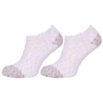 Sarcia.eu Haussocken Beigefarbene, kuschelweiche Socken, Fußlinge - 2 Paar Einheitsgröße