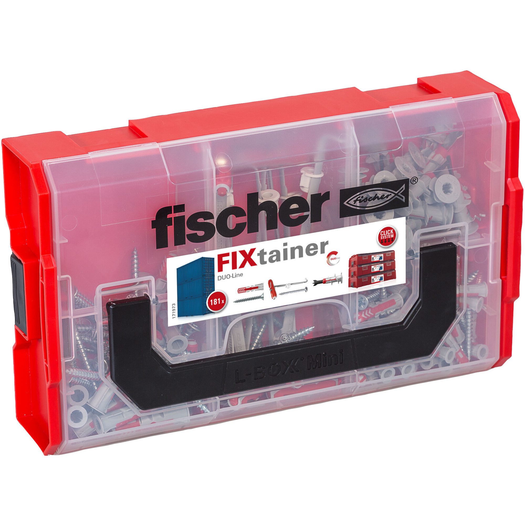 Fischer Schraube fischer FixTainer - DuoLine + Schraube, Dübel