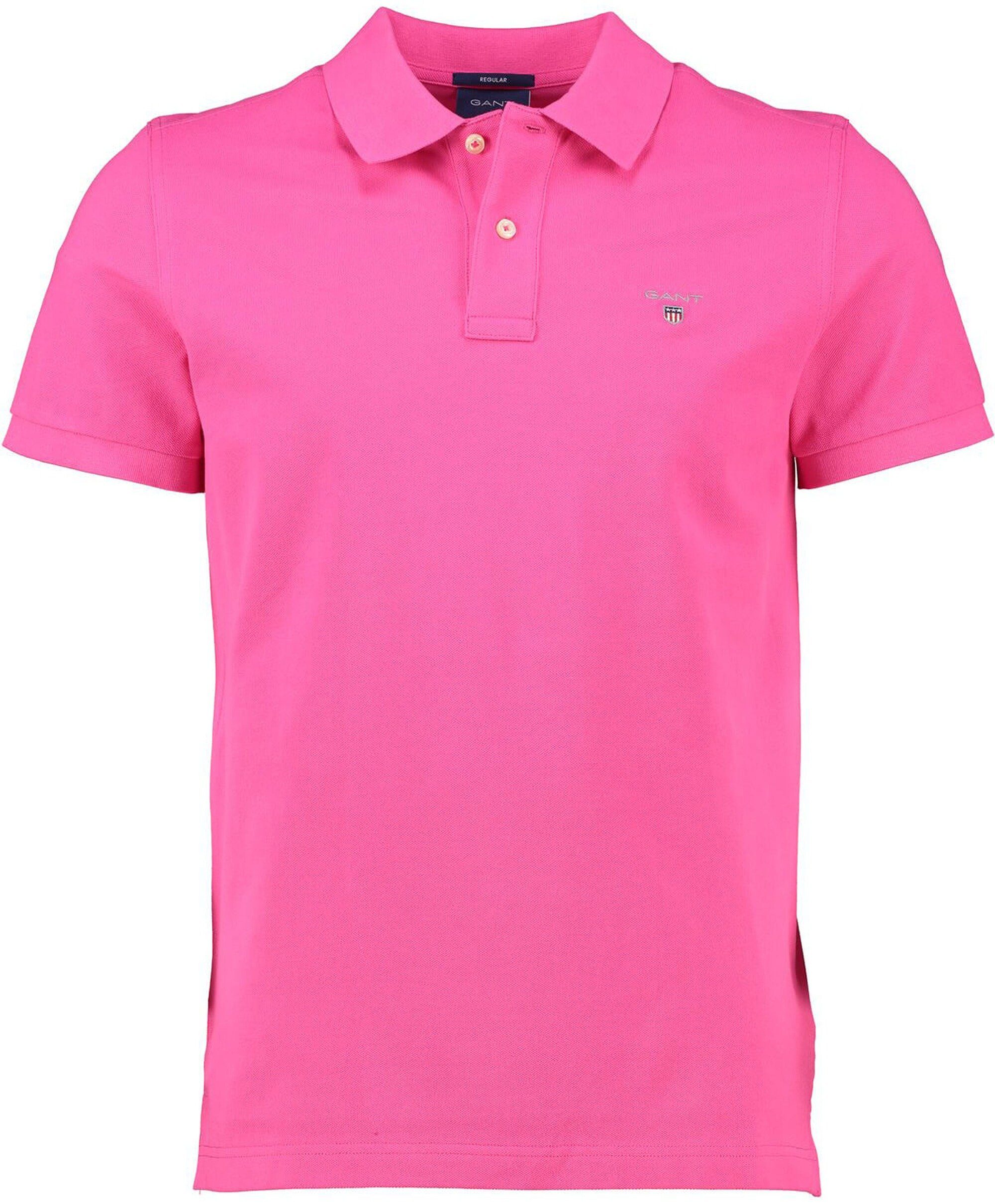 Gant Poloshirt GANT Polo-Shirt pink Original Rugger hyper pink