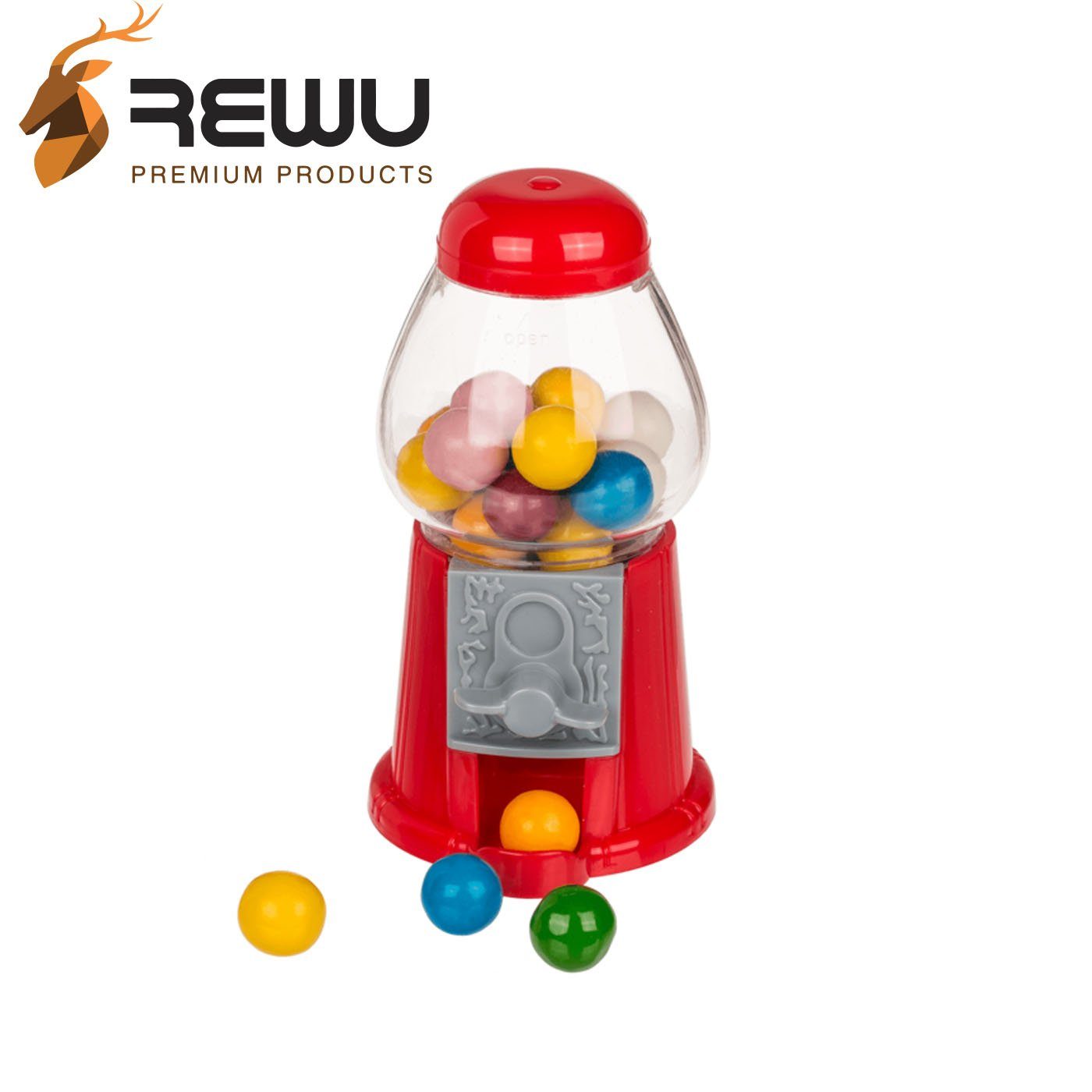 Out of the Blue Дозаторы для мюслей OOTB Roter Kaugummispender mit ca. 25g Kaugummi KLEIN