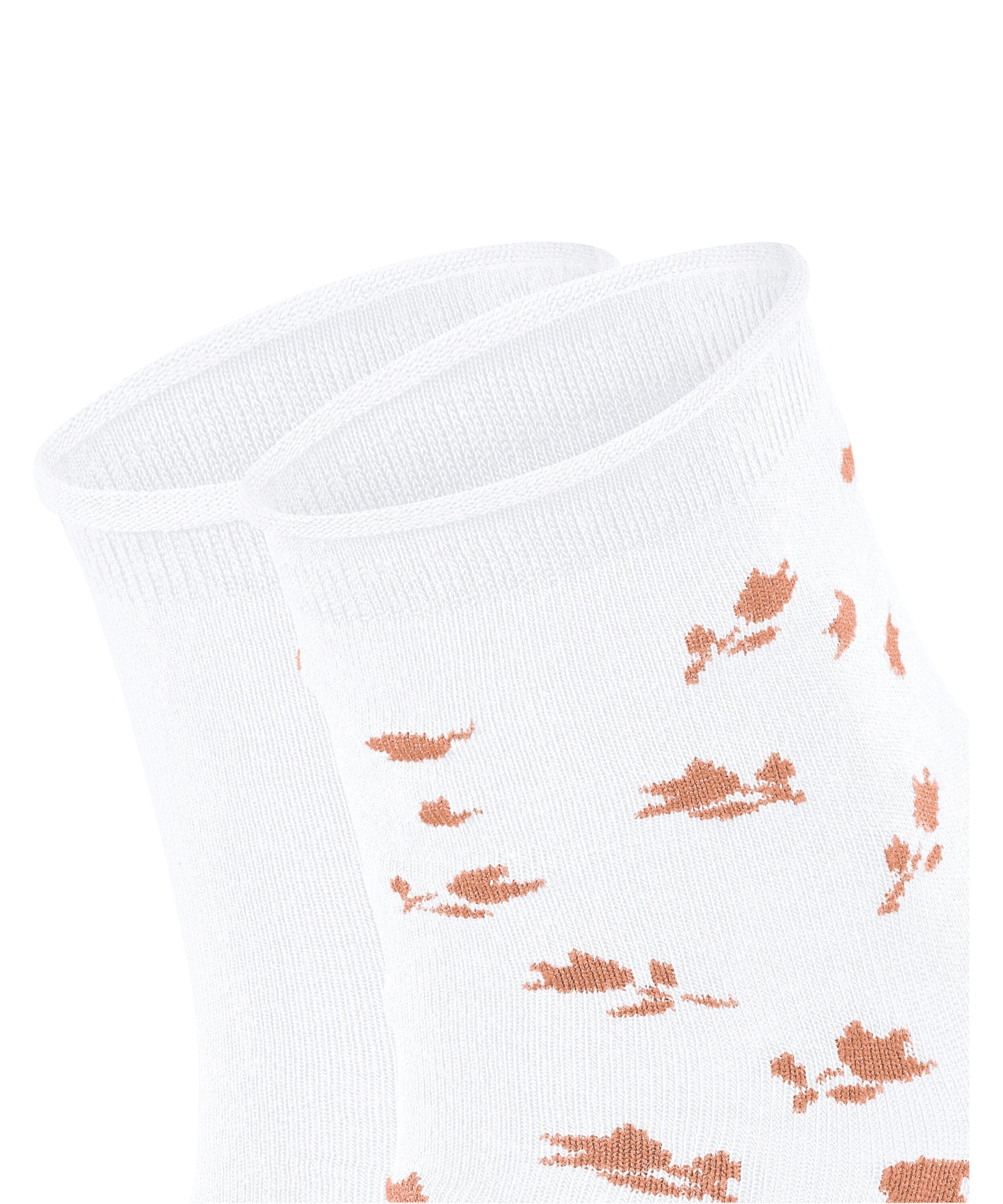 Esprit Kurzsocken Mini Flower 2-Pack Kurzsocken aus Biobaumwolle (2-Paar) aus Biobaumwolle