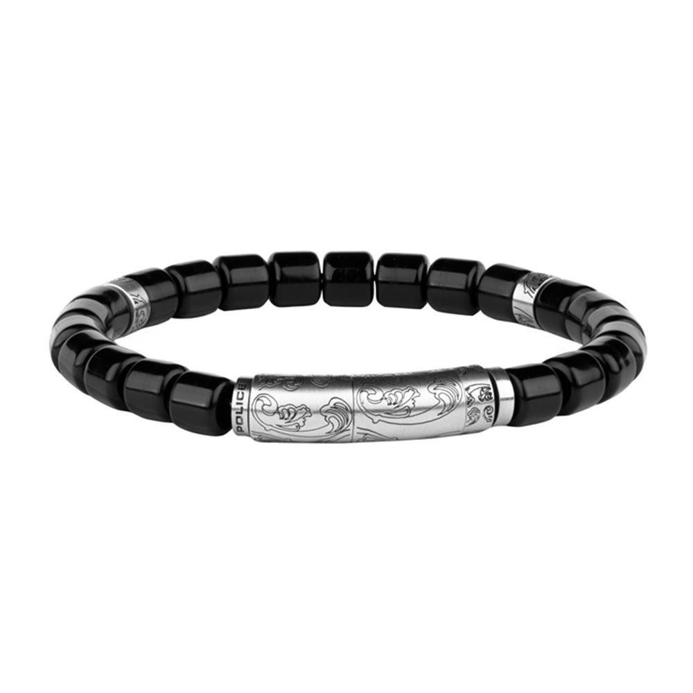 Edelstahlarmband Herren Armband Denali von Police aus Hämatit und Edelstahl