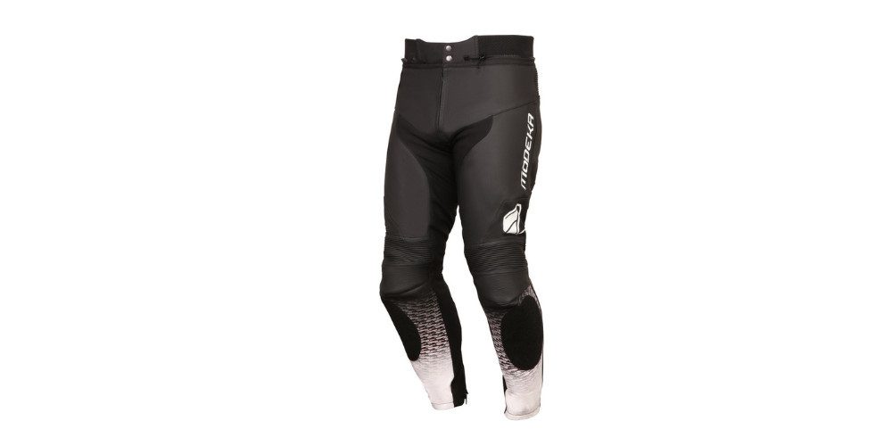 Modeka Motorradhose Yron Motorrad Lederhose Knieprotektoren enthalten