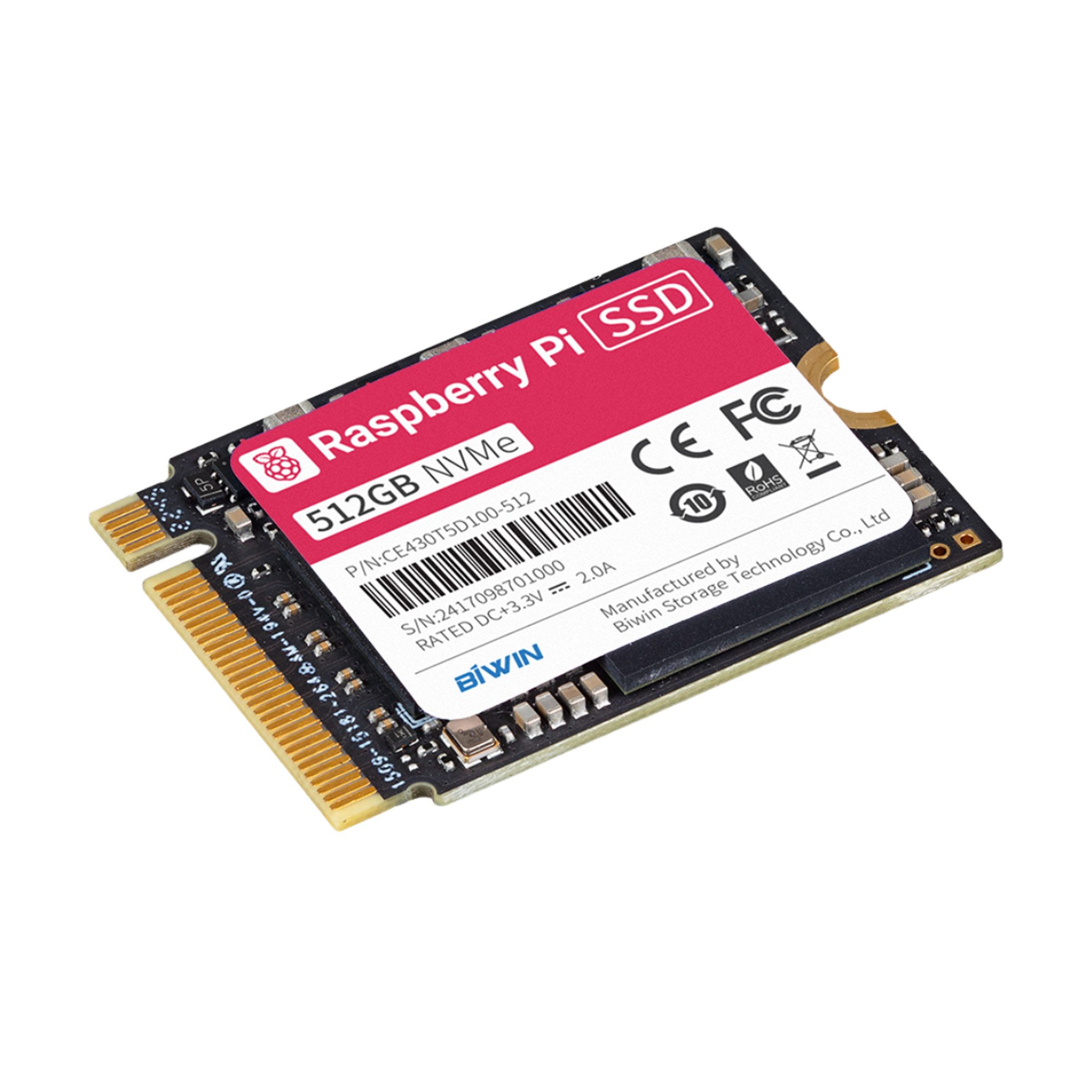Raspberry Pi SSD, 512GB Speicherkarte