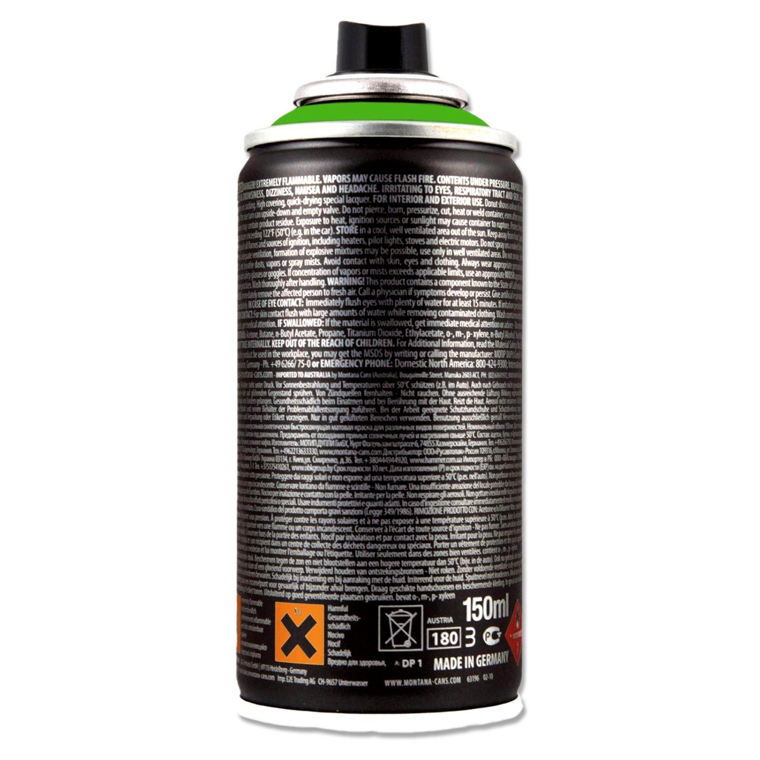 Montana Cans Sprühlack Sprühlack, Montana BLACK Mini, 6 Farben Auswahl, 150ml