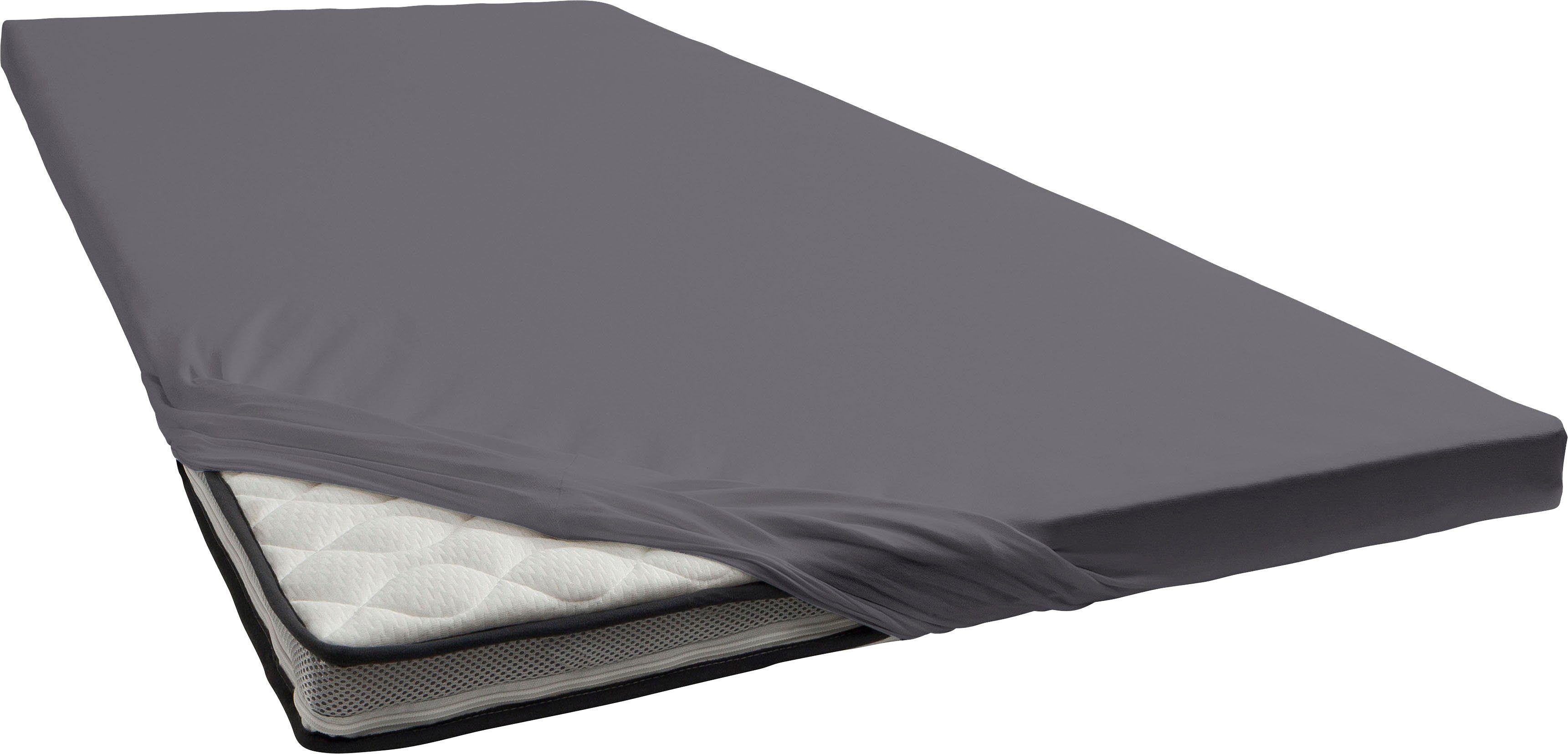bellana Spannbettlaken bellana deluxe für Topper, mit Elasthan, Premium Jersey 230 g/m², Jersey, Gummizug: rundum, (1 Stück), mit 5% Elasthan, für Topper mit 4-10cm Höhe, bügelfrei, faltenfrei