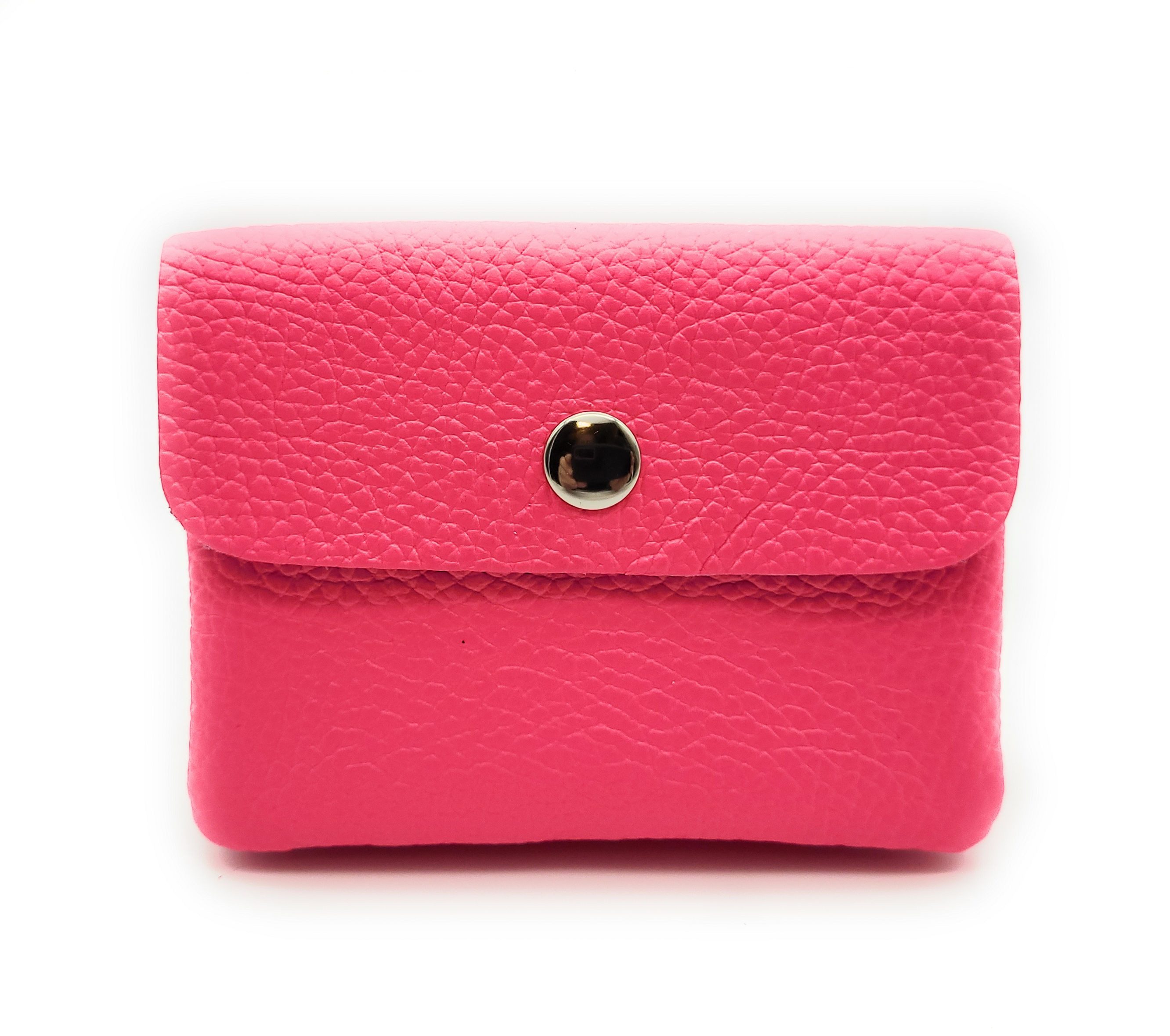 Lemasi Mini Geldbörse kleines echt Leder Portemonnaie, pures Leder, Made in Italy, Die minimalistische Börse, ideal für Urlaub und Alltag