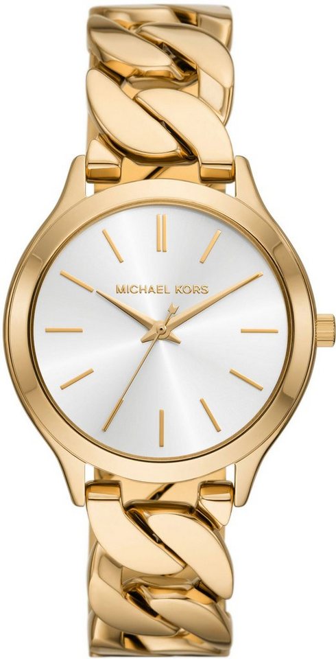 MICHAEL KORS Quarzuhr SLIM RUNWAY, Gehäuse aus Edelstahl, Ø ca. 38 mm