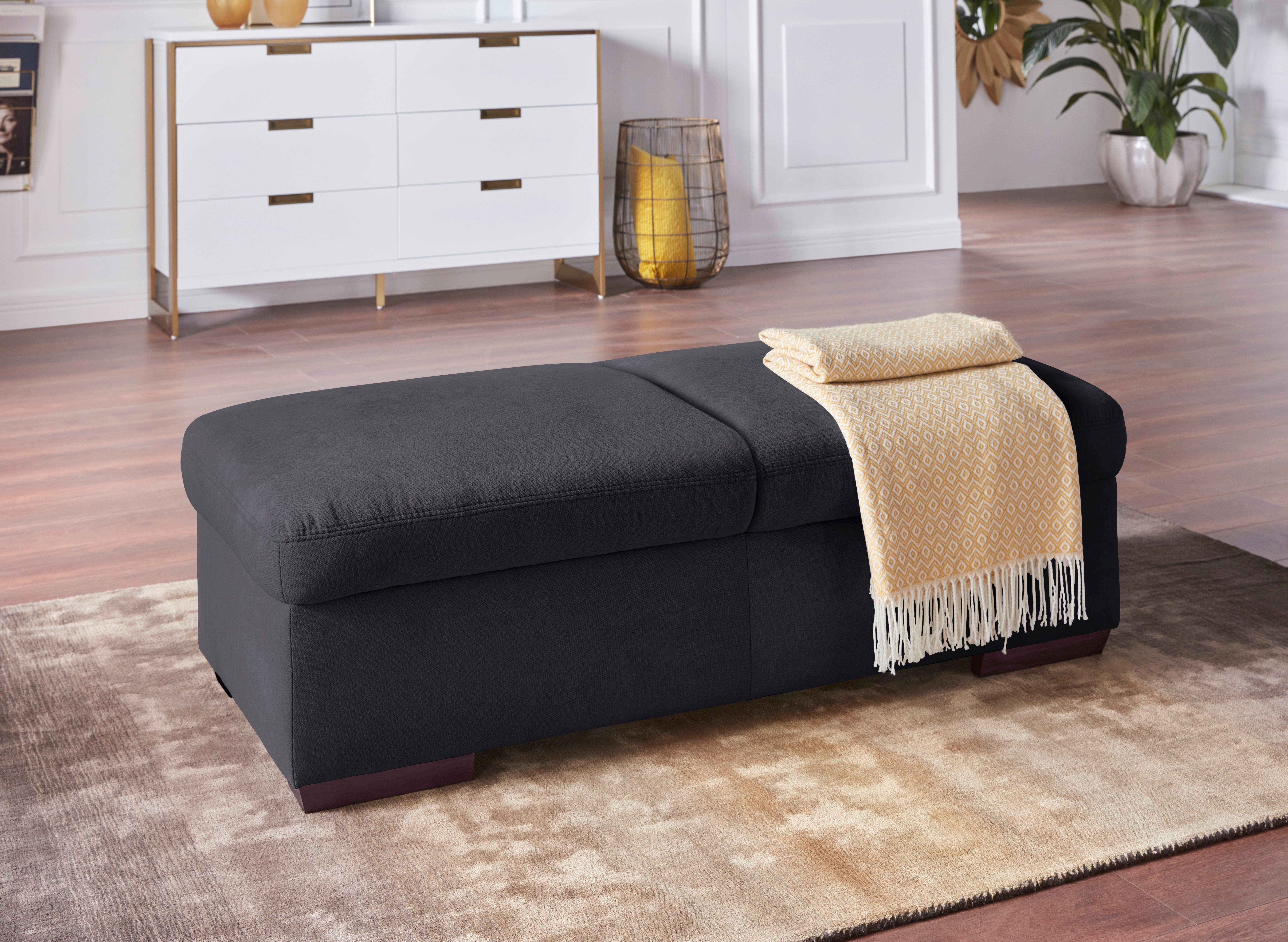 exxpo - sofa fashion Hocker Salerno, Bankhocker mit tollem Sitzkomfort, zeitlos und elegant