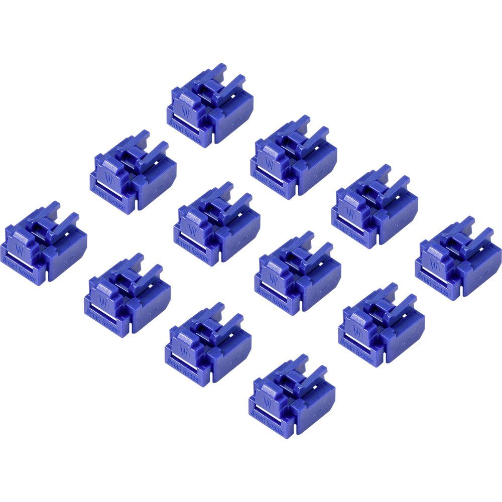 Laptopschloss Renkforce RJ45 LAN Port Schloss RF-4695228 12er Set Blau RF-4695228