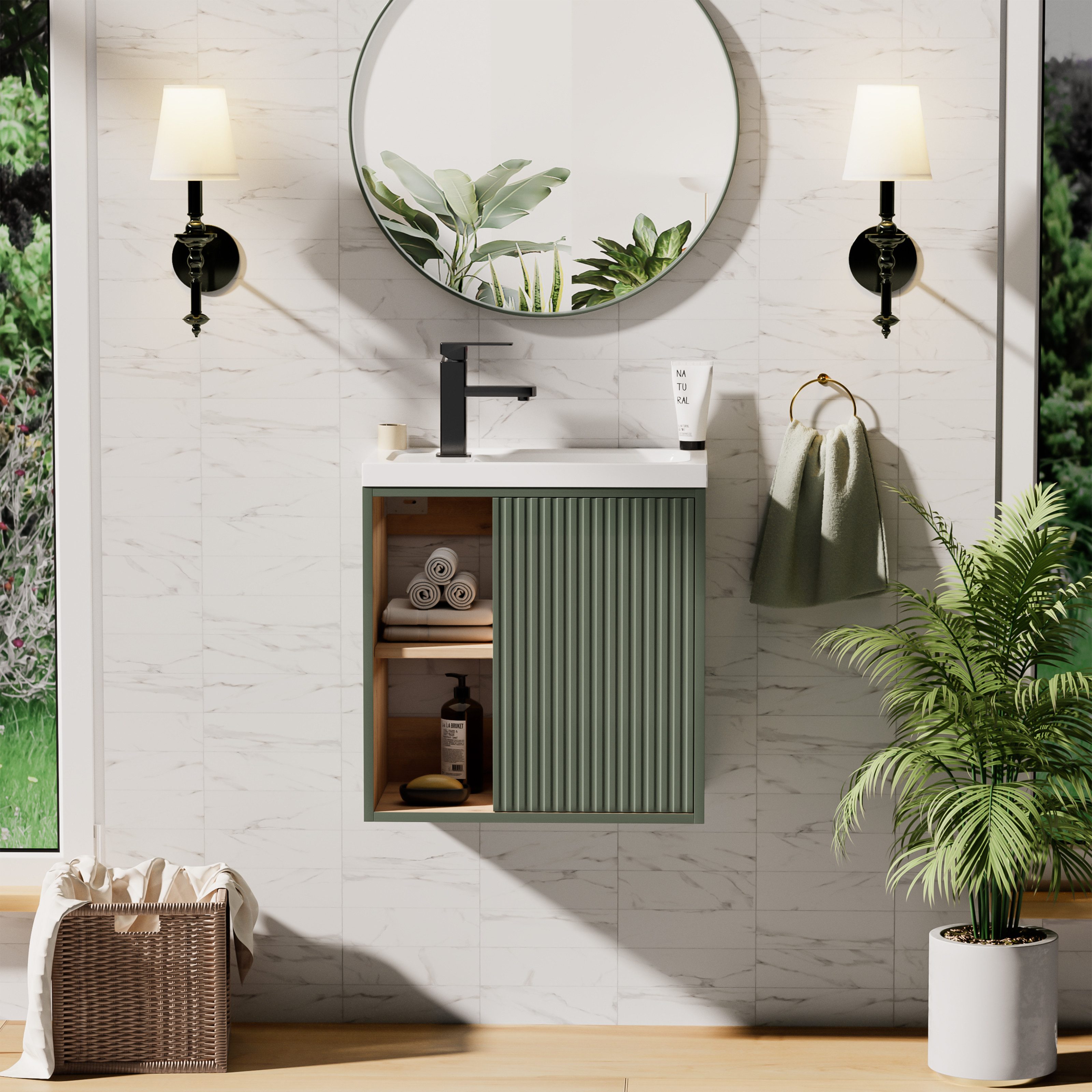 UEV Waschtisch klein Waschbecken mit Unterschrank günstig online kaufen