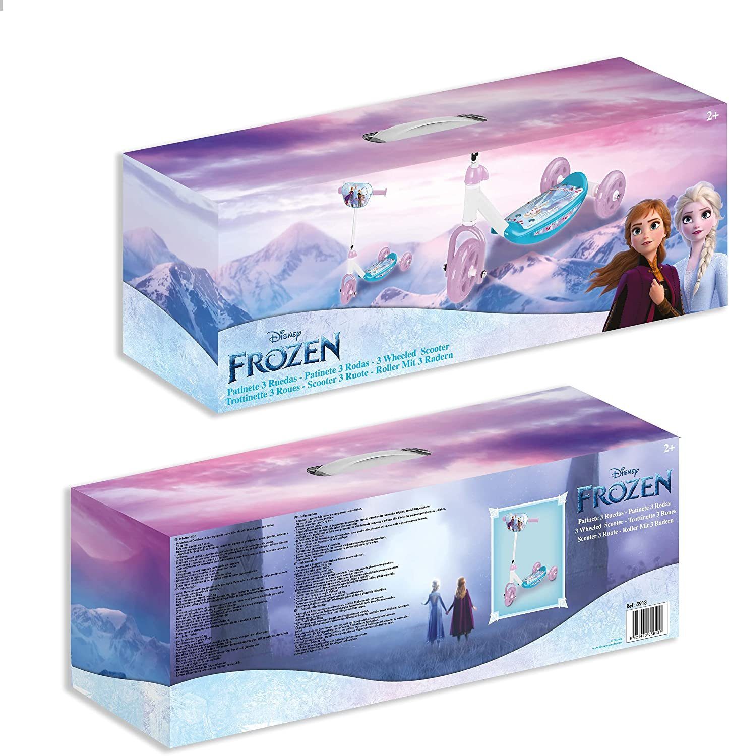 Lenker Frozen Motiv Toys Tretroller, Dreirad Eiskönigin Eiskönigin am Disney Saica Tretroller
