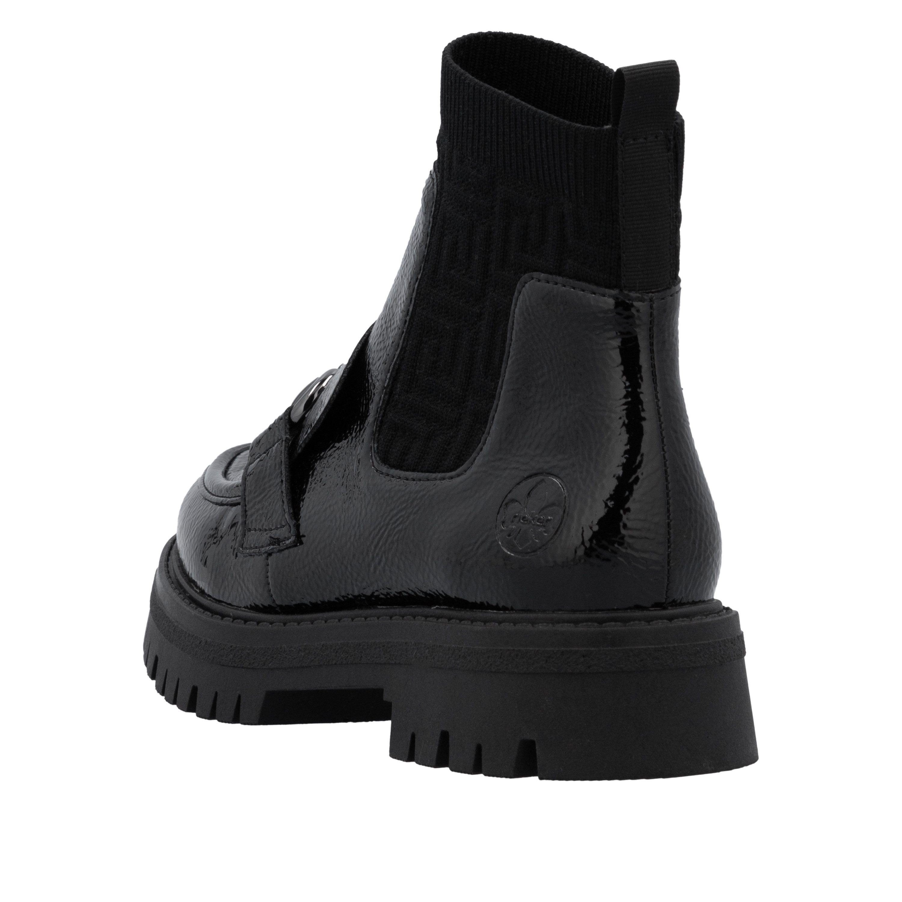 Rieker Schlupfboots Stiefelette, Plateauboots, Profilsohle, Blockabsatz, günstig online kaufen