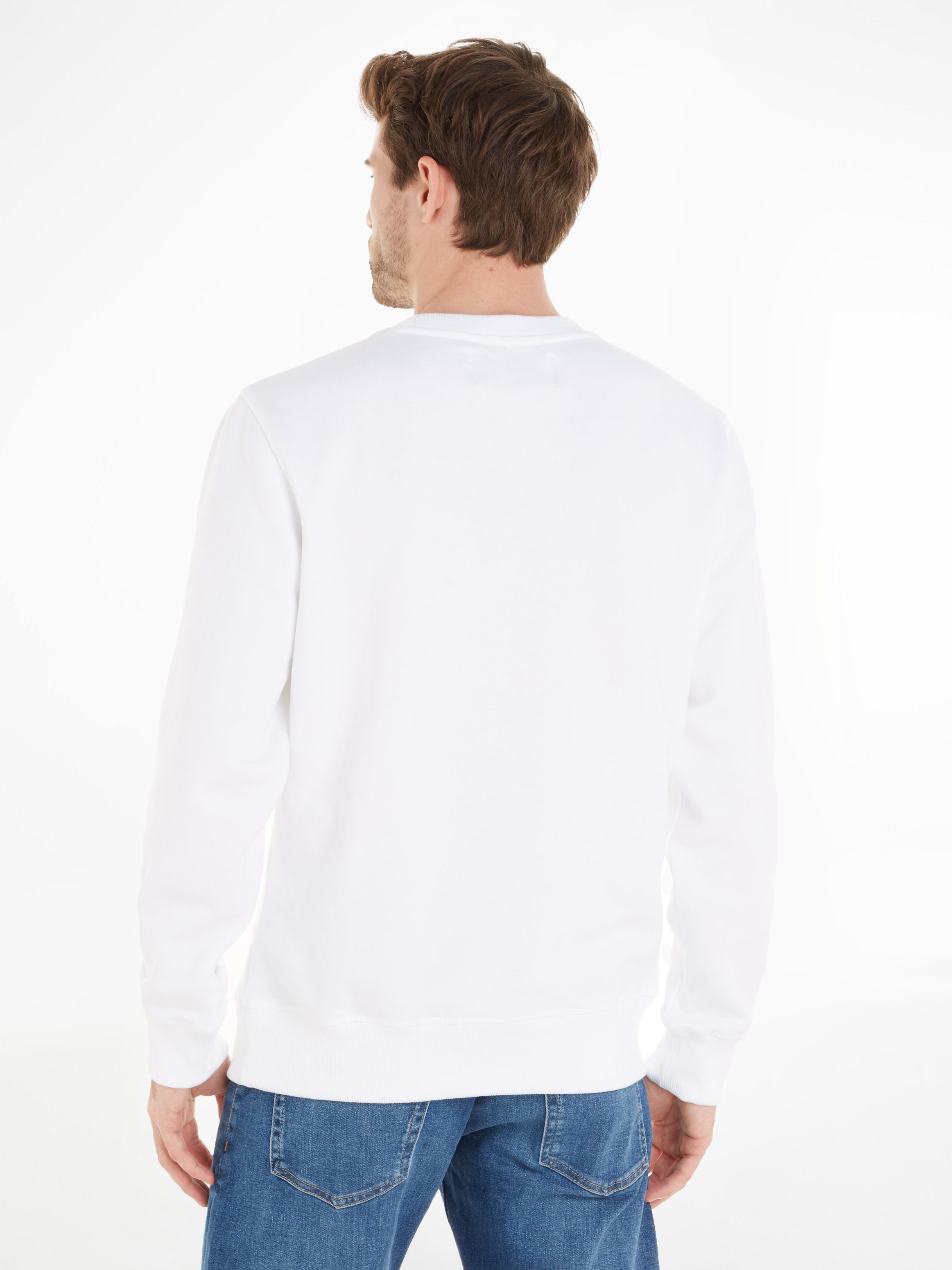 Jeans Sweatshirt White CK ESSENTIAL Bright CN Klein Calvin REG