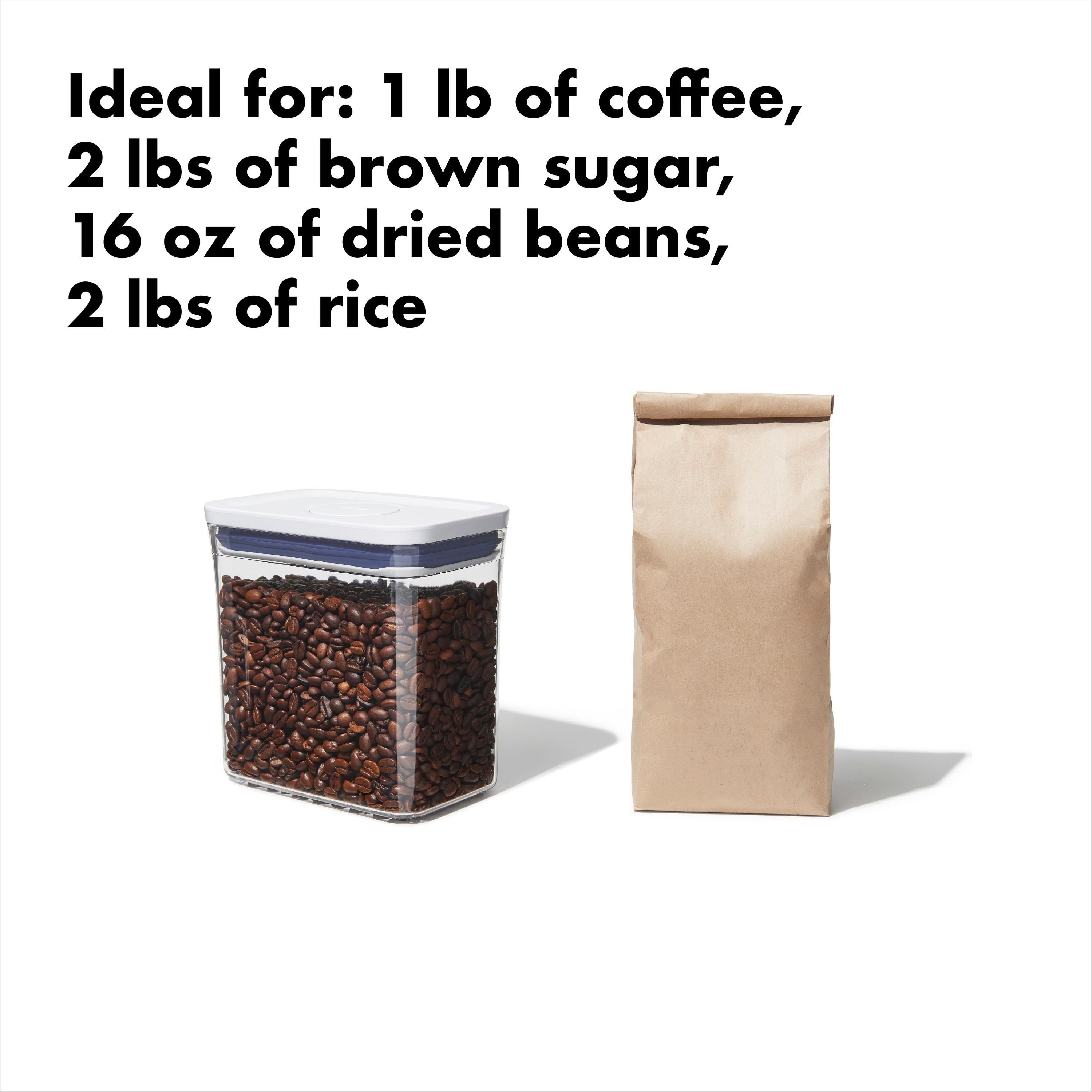 POP-Behälter Vorratsdose mit luftdichte, Good stapelbare OXO 1,6 l für Kaffee Lebensmittel – Good Grips OXO und für Grips Deckel mehr Aufbewahrungsbox –