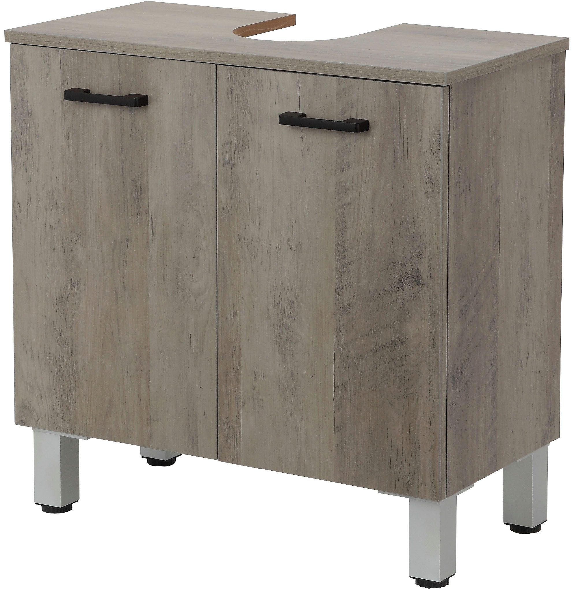 welltime Waschbeckenunterschrank Florenz,Breite 60cm, 2 Tür, 2 Fächer, mit günstig online kaufen