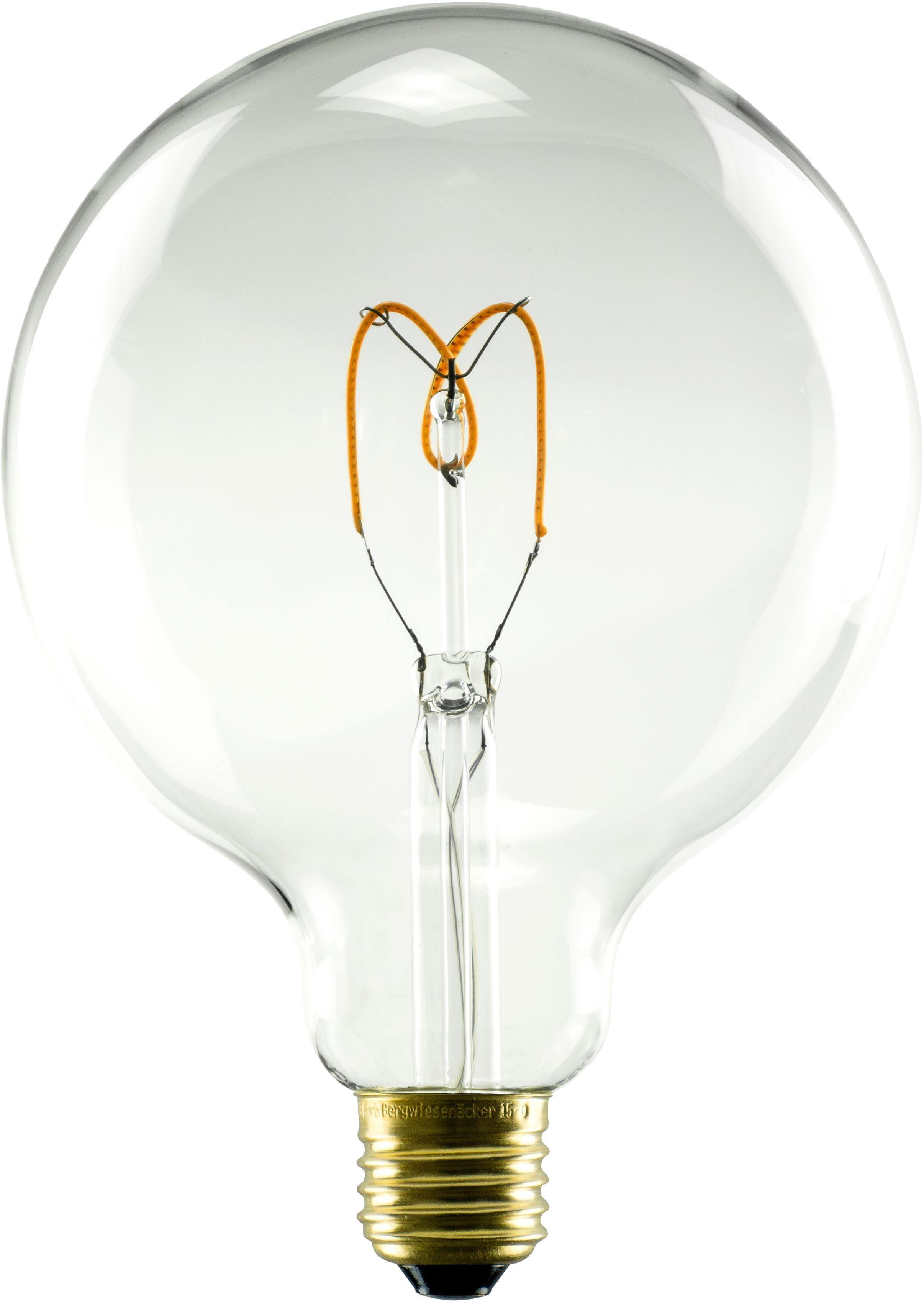 SEGULA LED-Leuchtmittel Soft Line, E27, 1 St., Warmweiß, dimmbar, Soft Globe 125 klar, E27