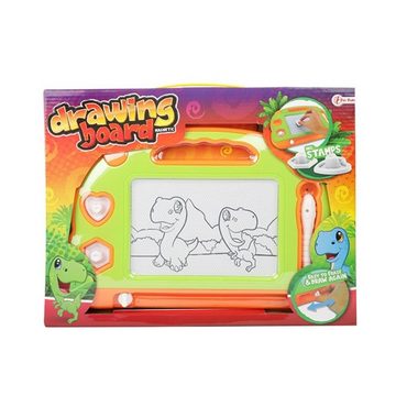Toi-Toys Zaubertafel Zeichenbrett Dinosaurier mit Stift und Formen