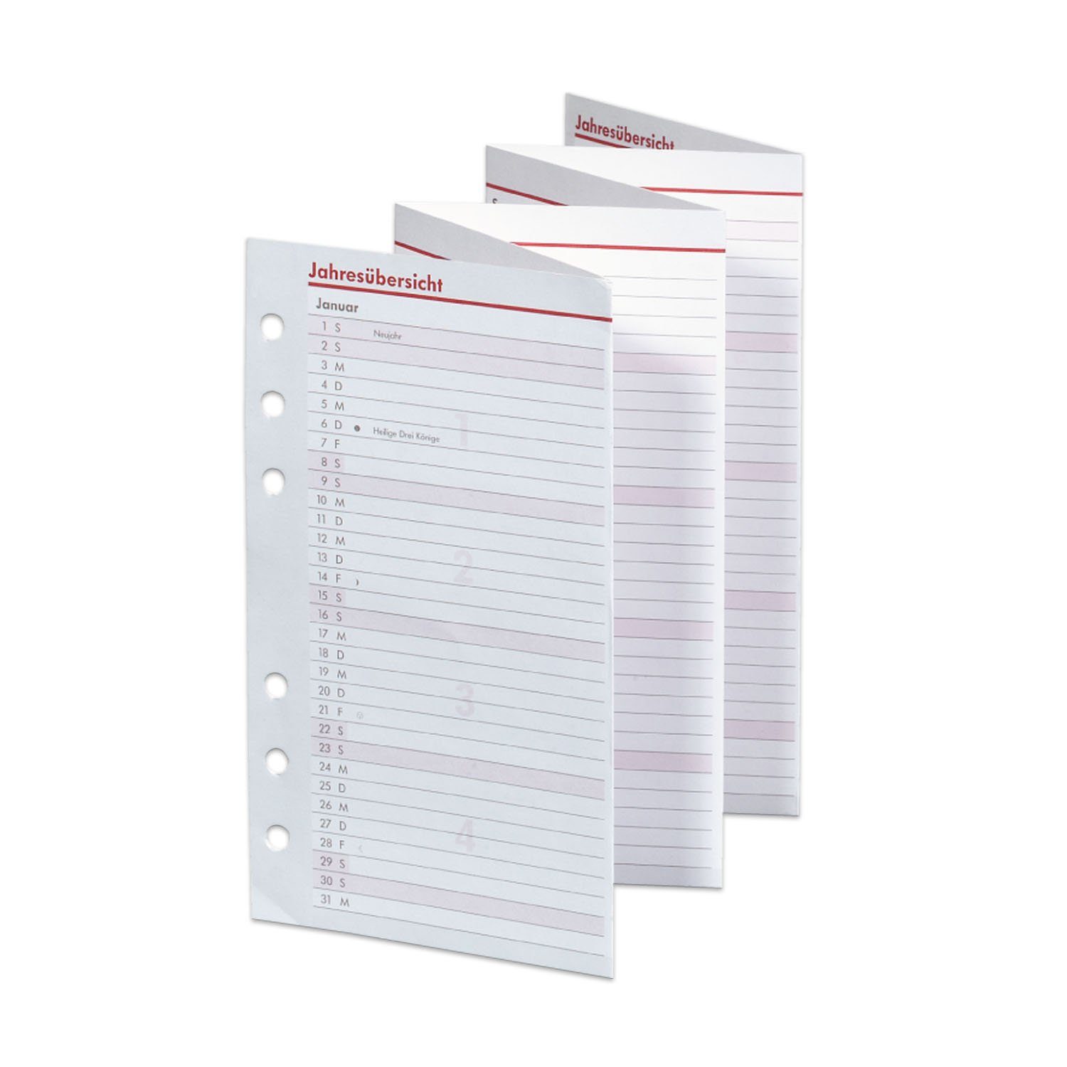 bsb-obpacher Taschenkalender BSB Timer Faltkalender A6 Jahresübersicht Leporello 2027 (02-0468)