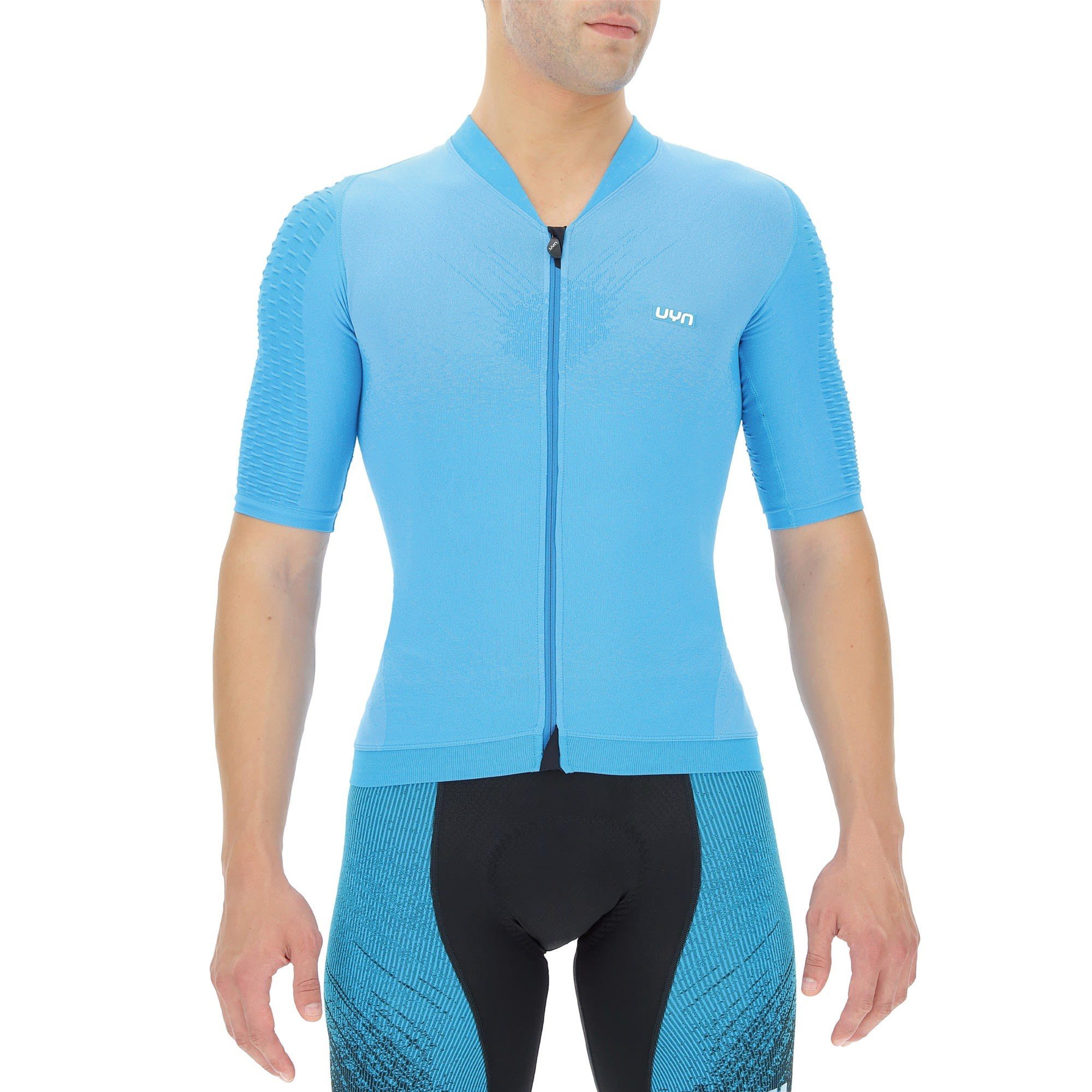 T-Shirt Shirt Herren Sleeve - Uyn Biking Short Airwing Ow Black UYN M Turquoise