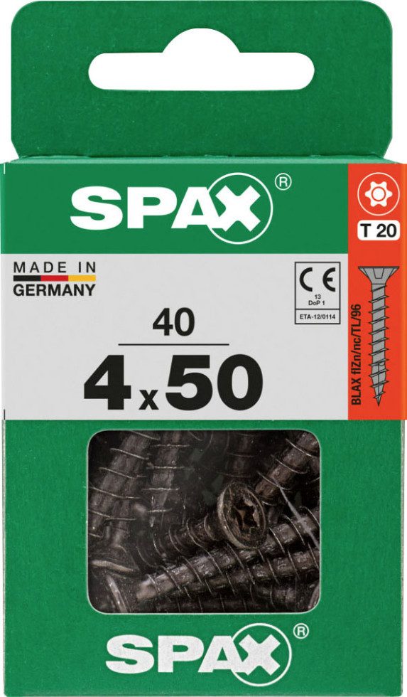SPAX Schnellbauschraube Spax Universalschrauben 4 x 50 mm T20 Vollgewinde