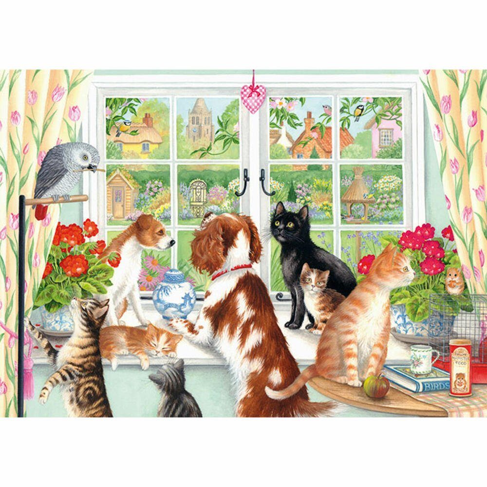 Falcon x Spiele Teile, Animals 1000 Jumbo Puzzleteile Puzzle Home at 2 1000